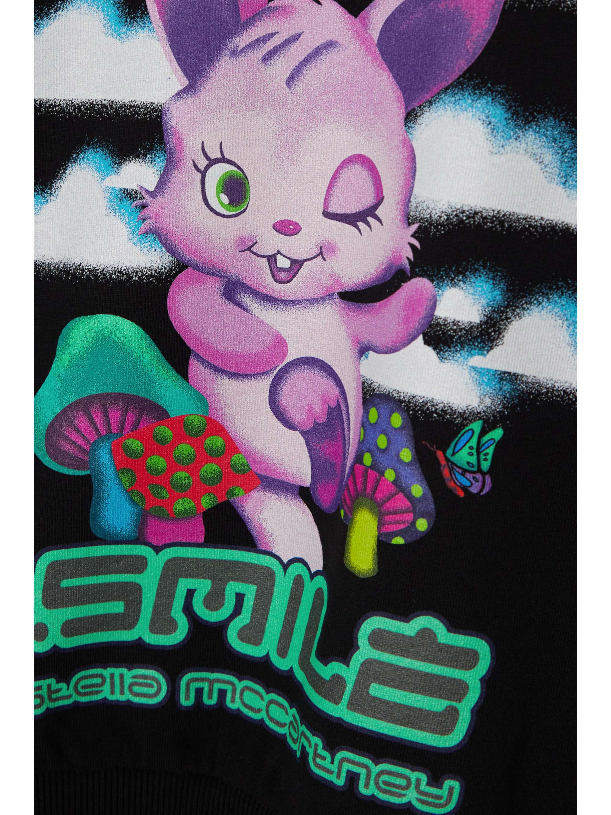 STELLA MCCARTNEY Smile Bunny printed organic cotton and STELLA MCCARTNEY Smile Bunny printed organic cotton and