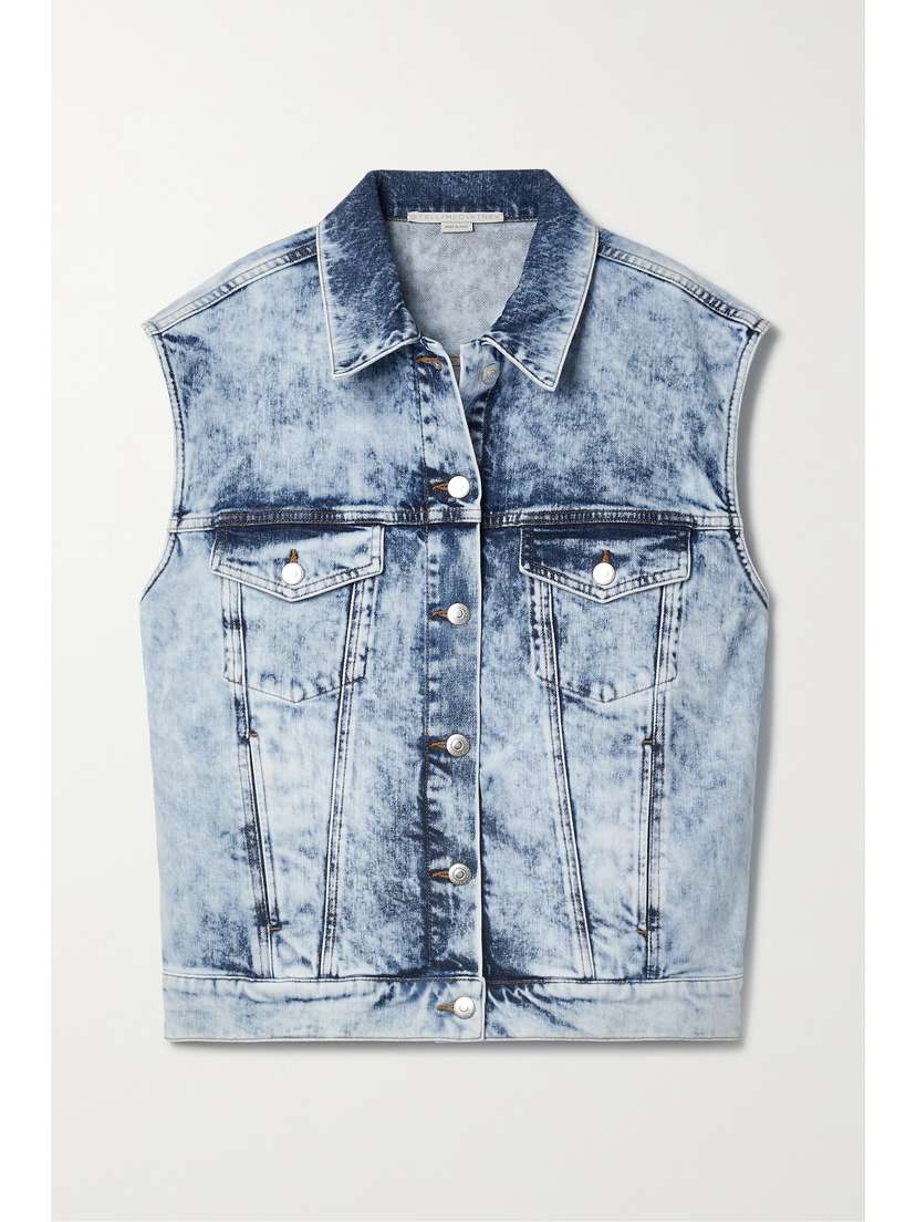 Stella McCartney Acid-wash Denim Vest