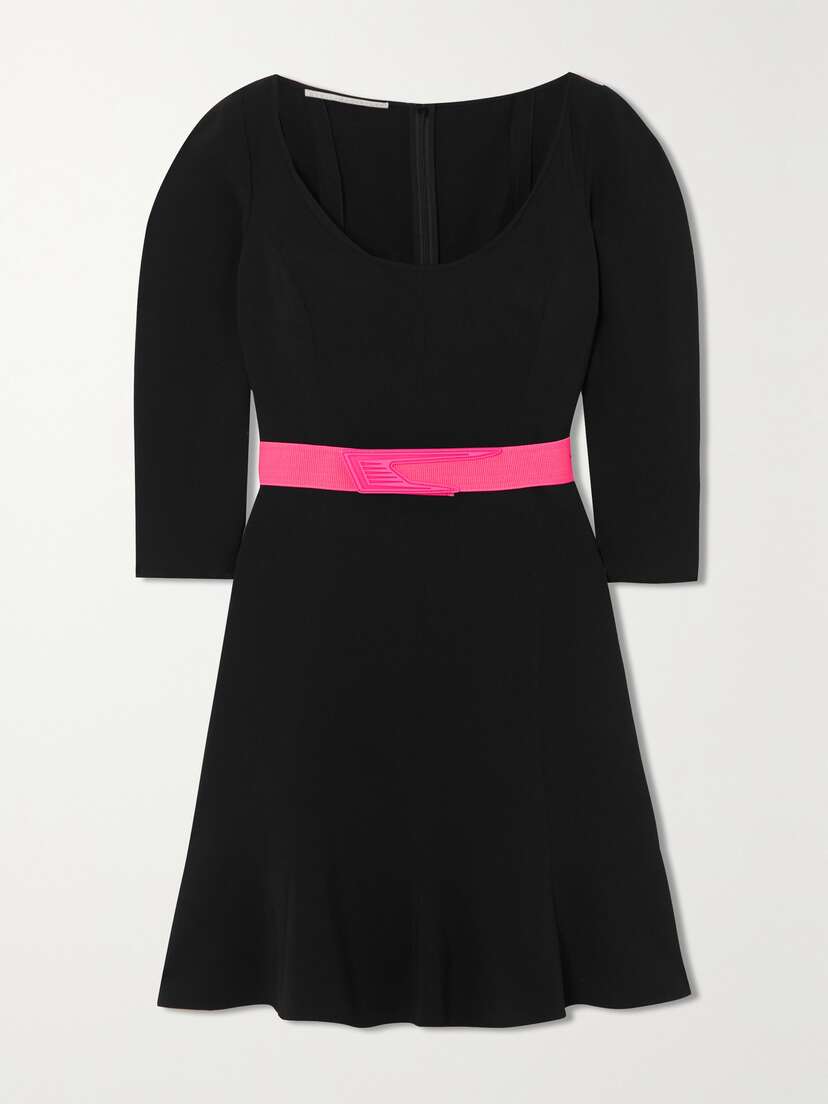 Stella McCartney Belted Crepe Mini Dress