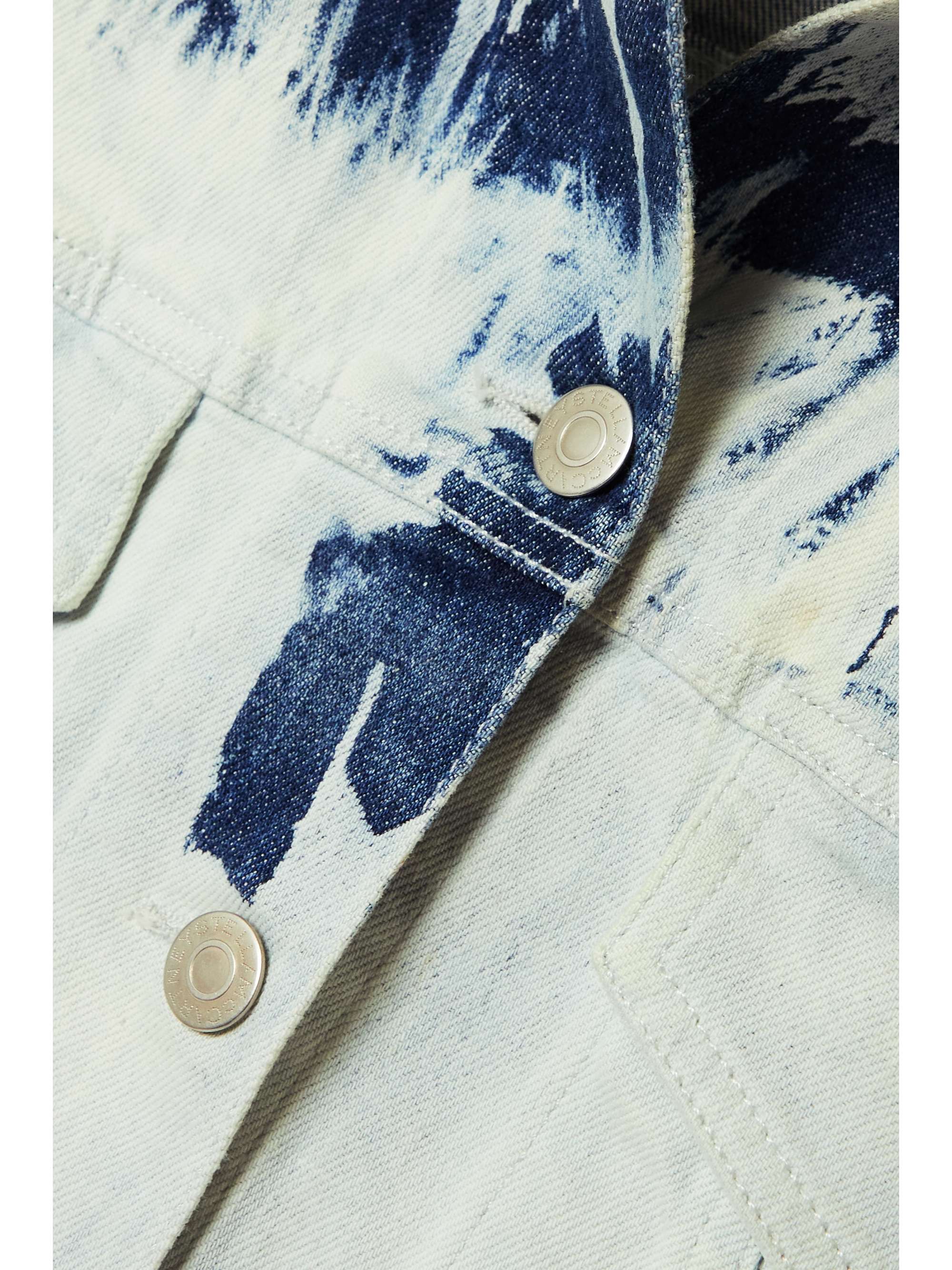 STELLA MCCARTNEY 扎染短款牛仔夹克