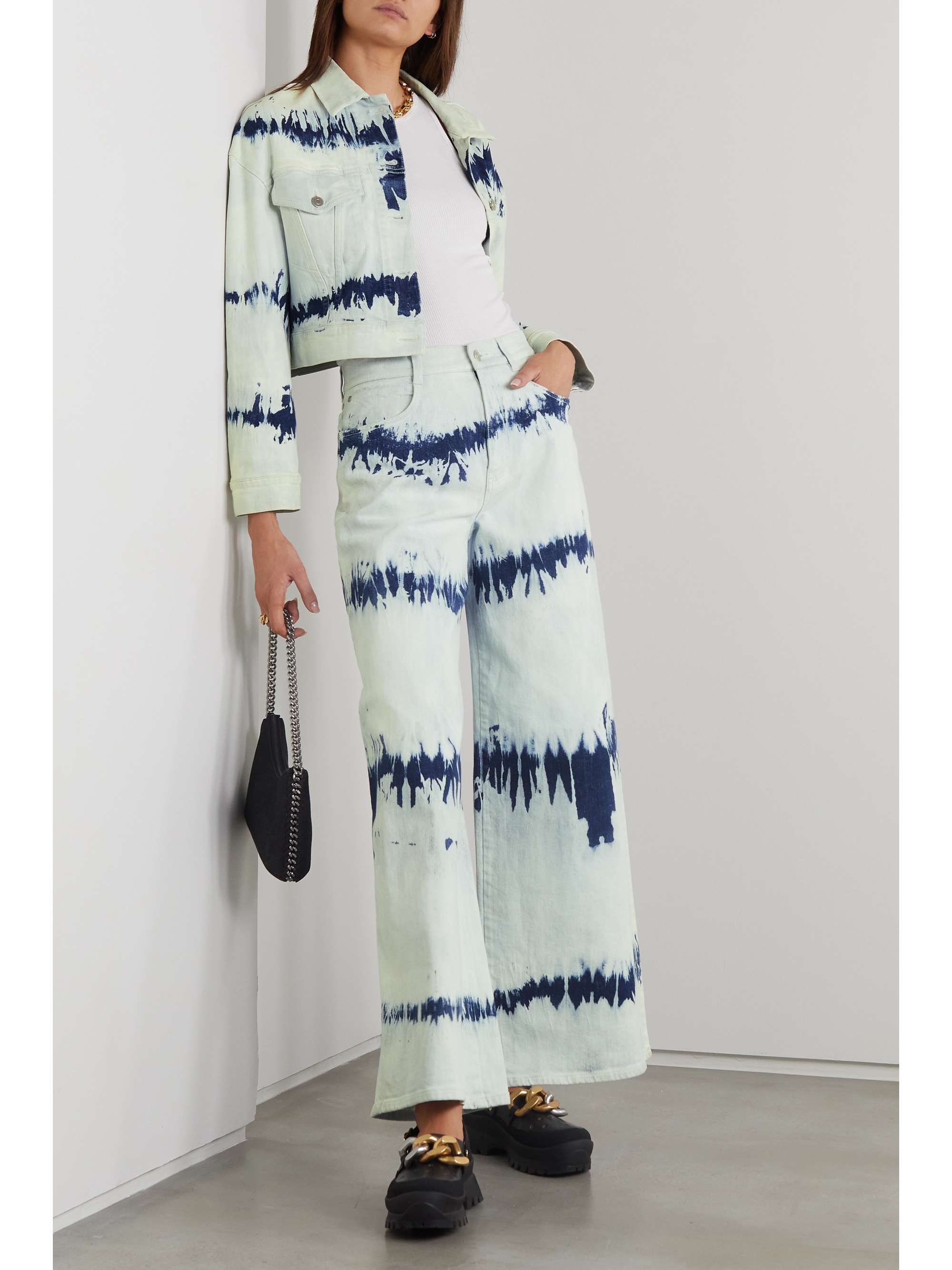 STELLA MCCARTNEY 扎染短款牛仔夹克