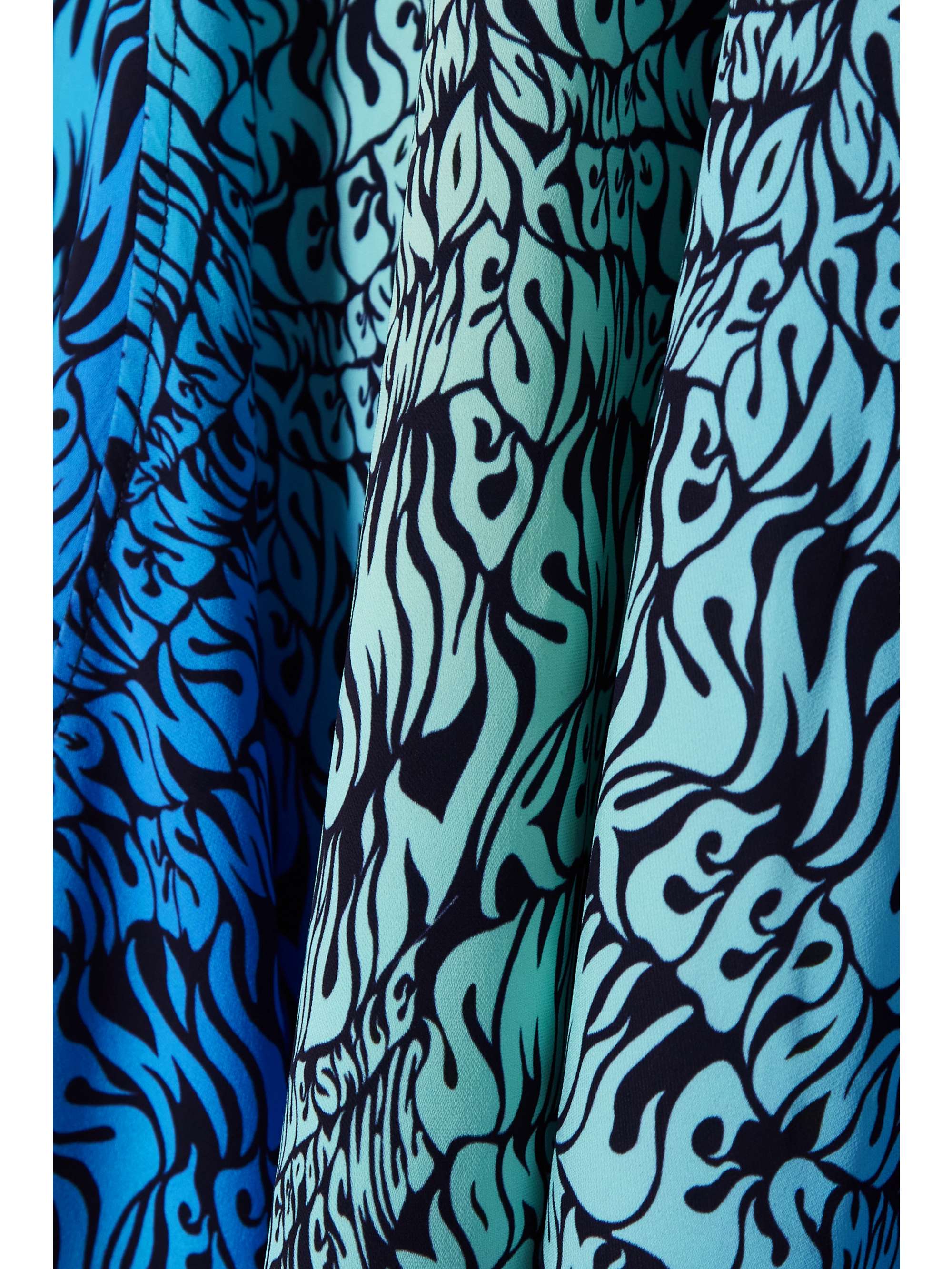 STELLA MCCARTNEY Printed crepe de chine midi skirt