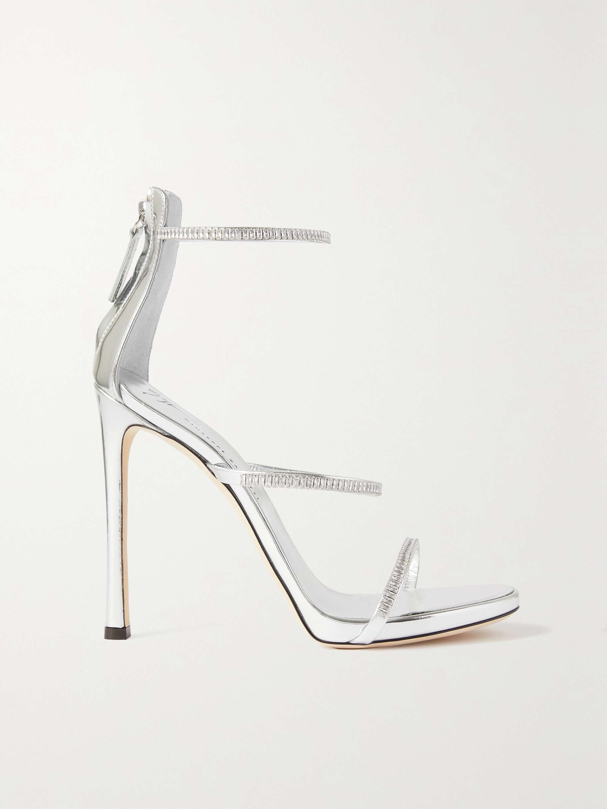 binde skrivning Vanære GIUSEPPE ZANOTTI South crystal-embellished mirrored-leather sandals |  NET-A-PORTER