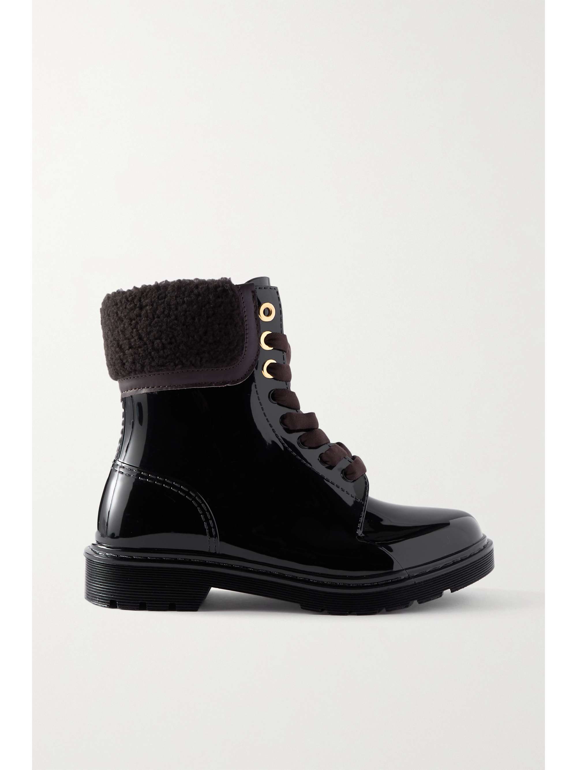 shearling rain boots