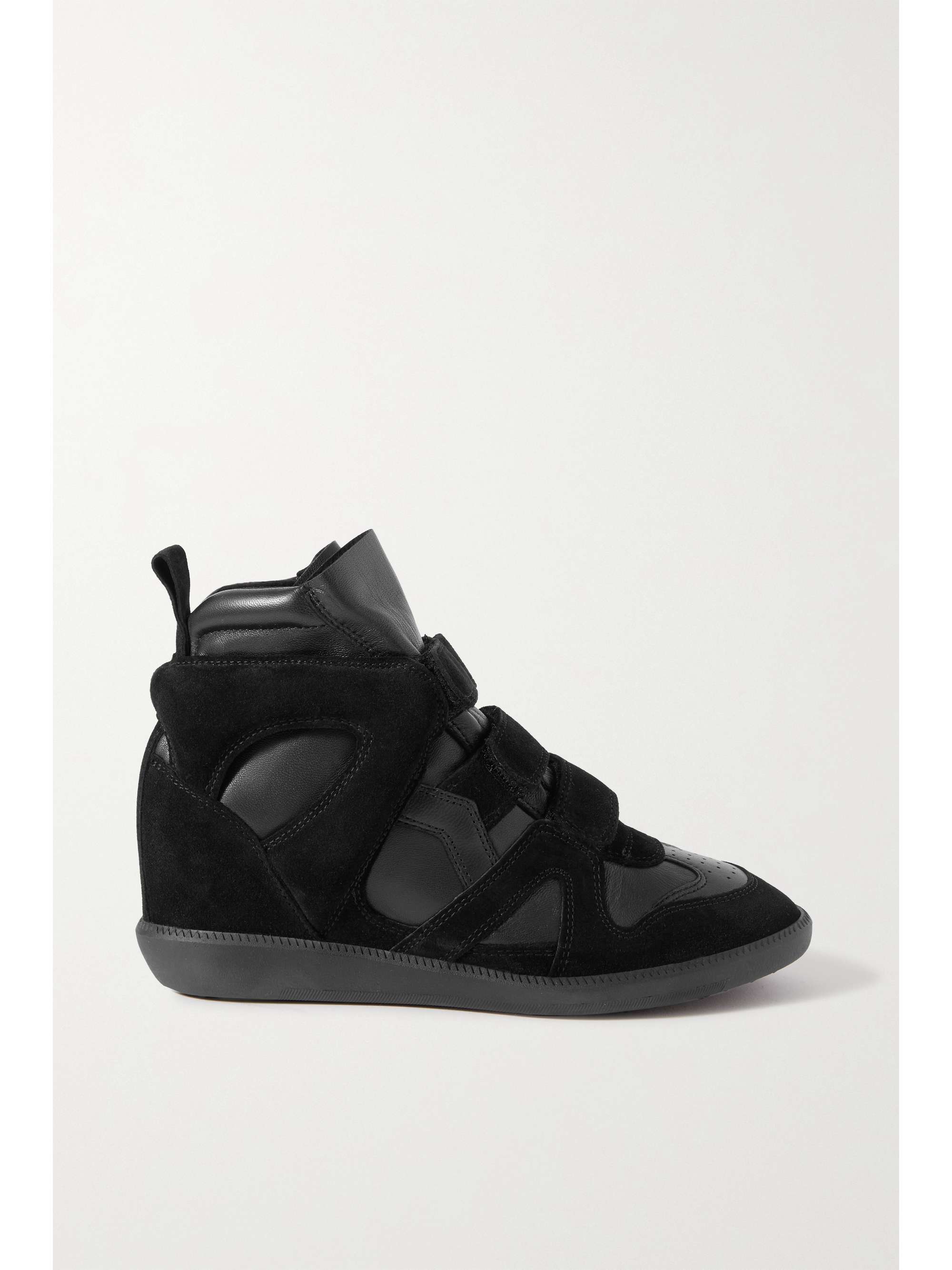 Outlook Vært for side ISABEL MARANT Buckee suede and leather wedge sneakers | NET-A-PORTER