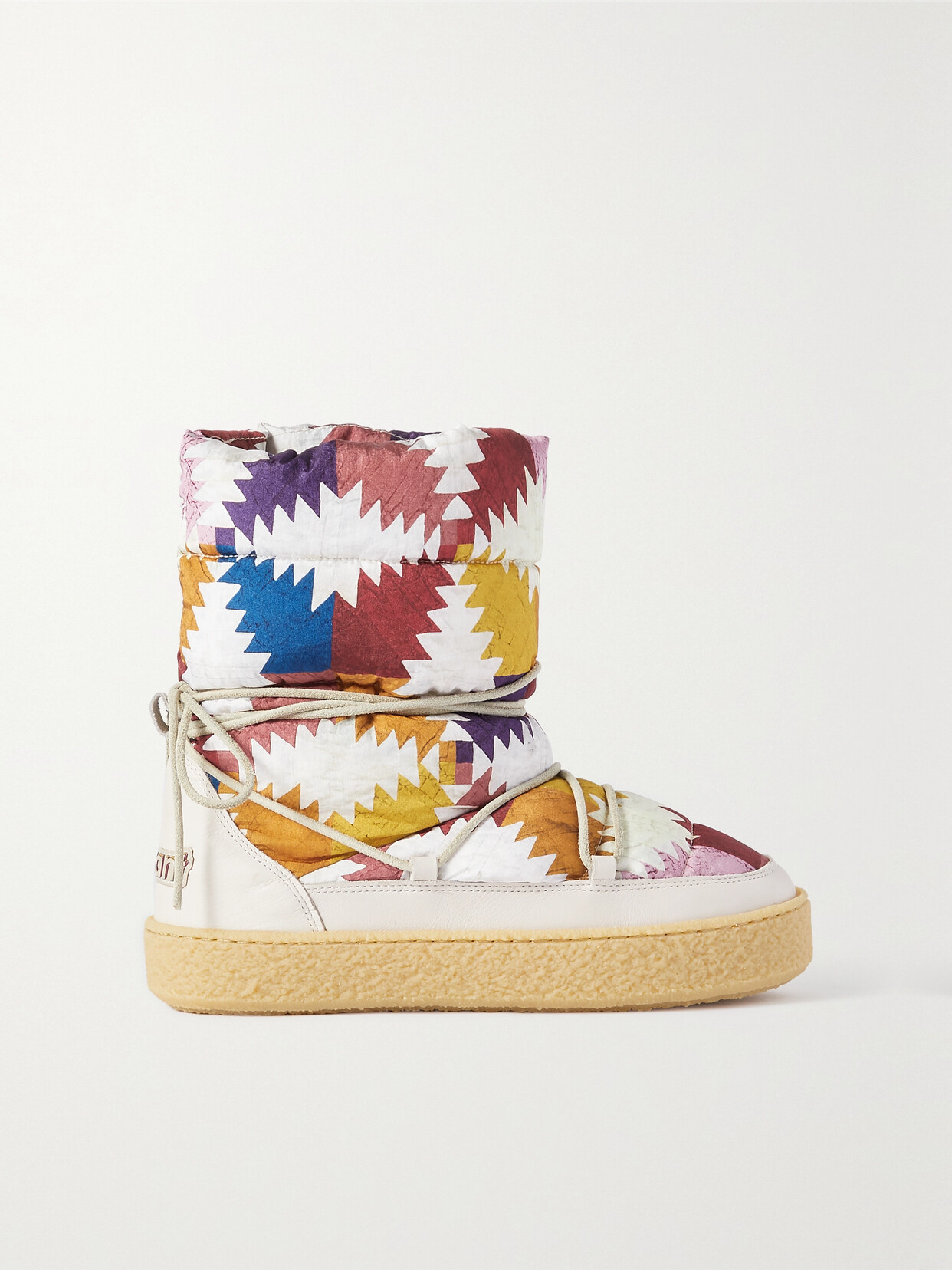 Isabel Marant Zimlee Leathertrimmed Quilted Printed Shell Snow Boots