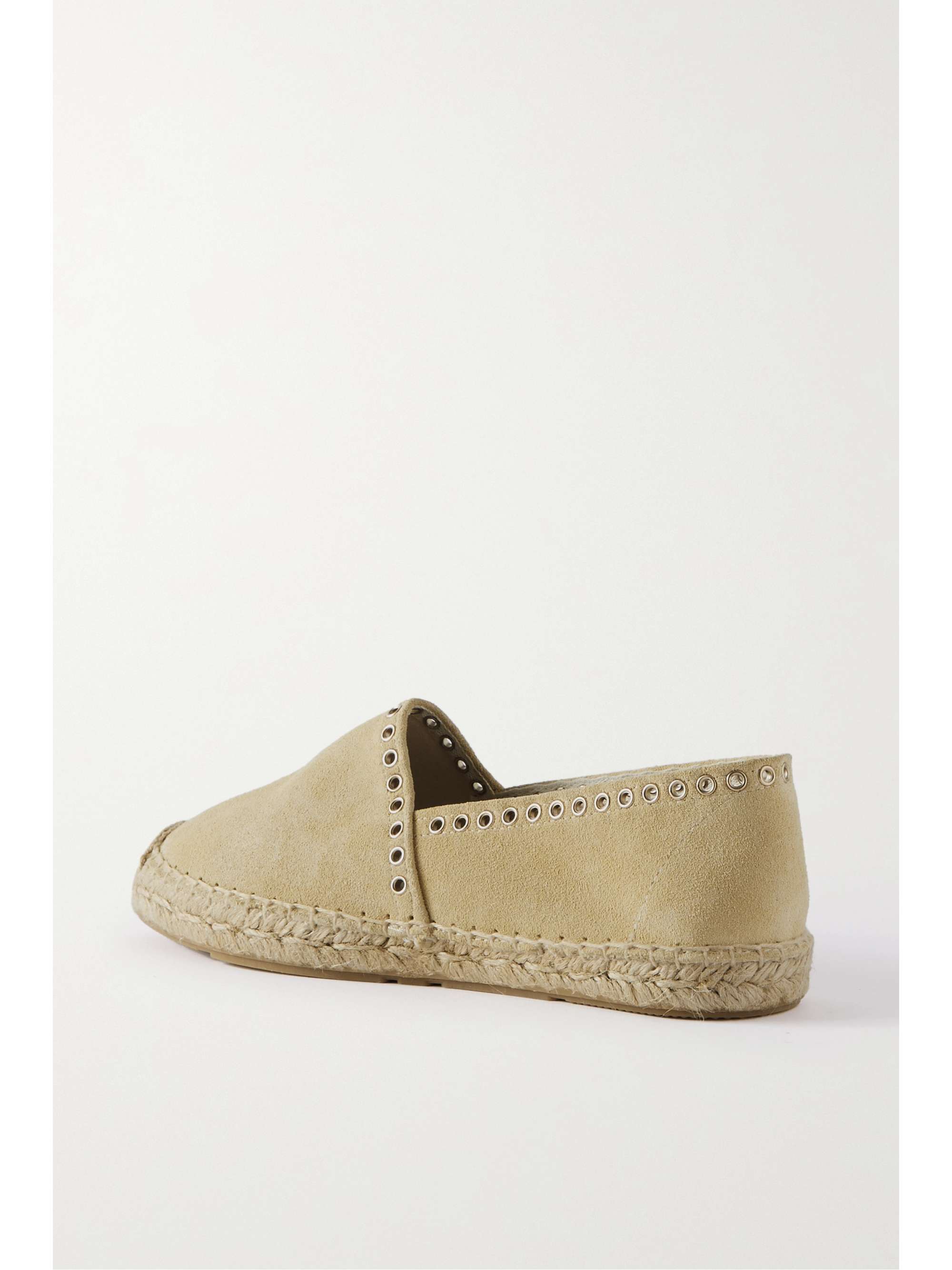 ISABEL MARANT Canae eyelet-embellished suede espadrilles
