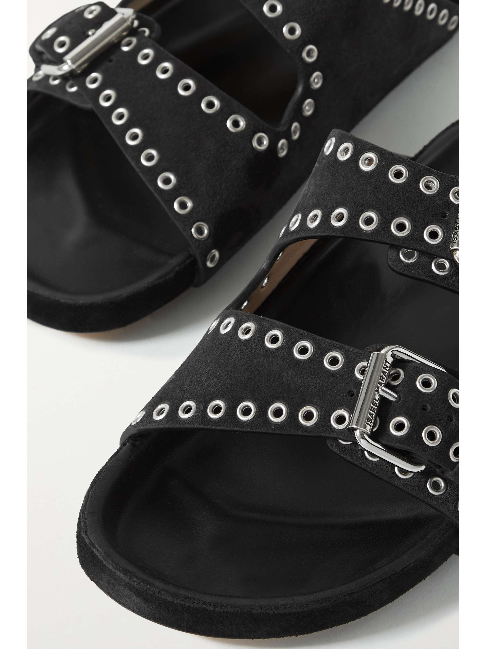 ISABEL MARANT Claquettes en cuir à clous Lennyo