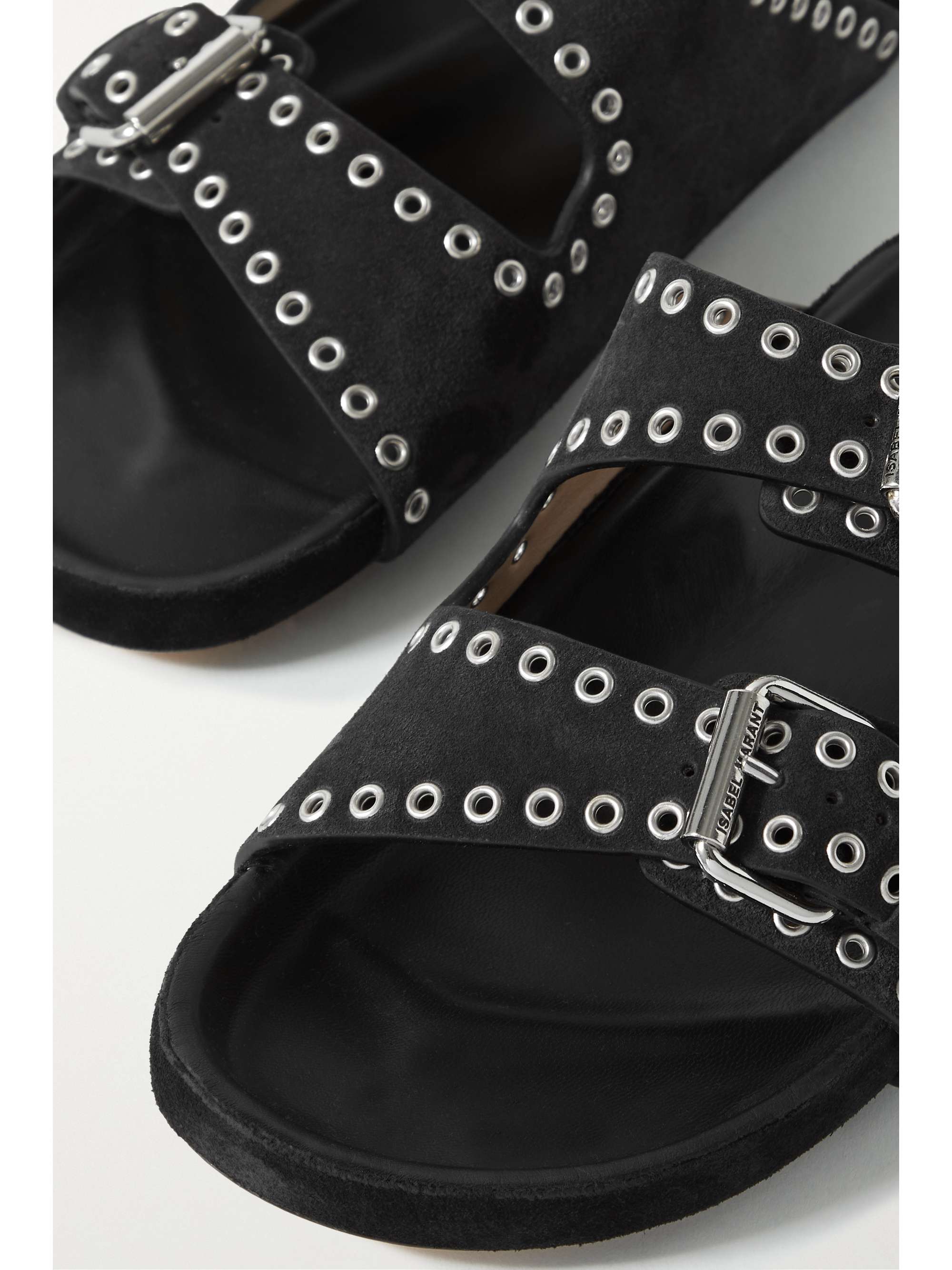 ISABEL MARANT Lennyo studded suede slides | NET-A-PORTER