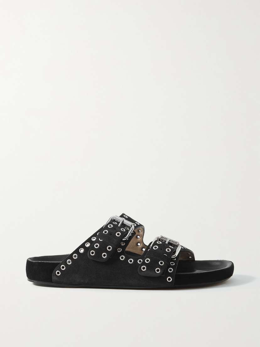 Isabel Marant Lennyo Studded Suede Slides