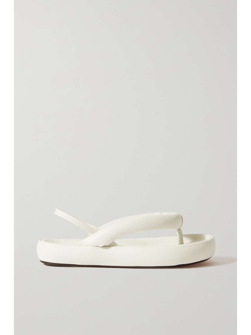 Isabel Marant Orene Padded Leather Platform Sandals
