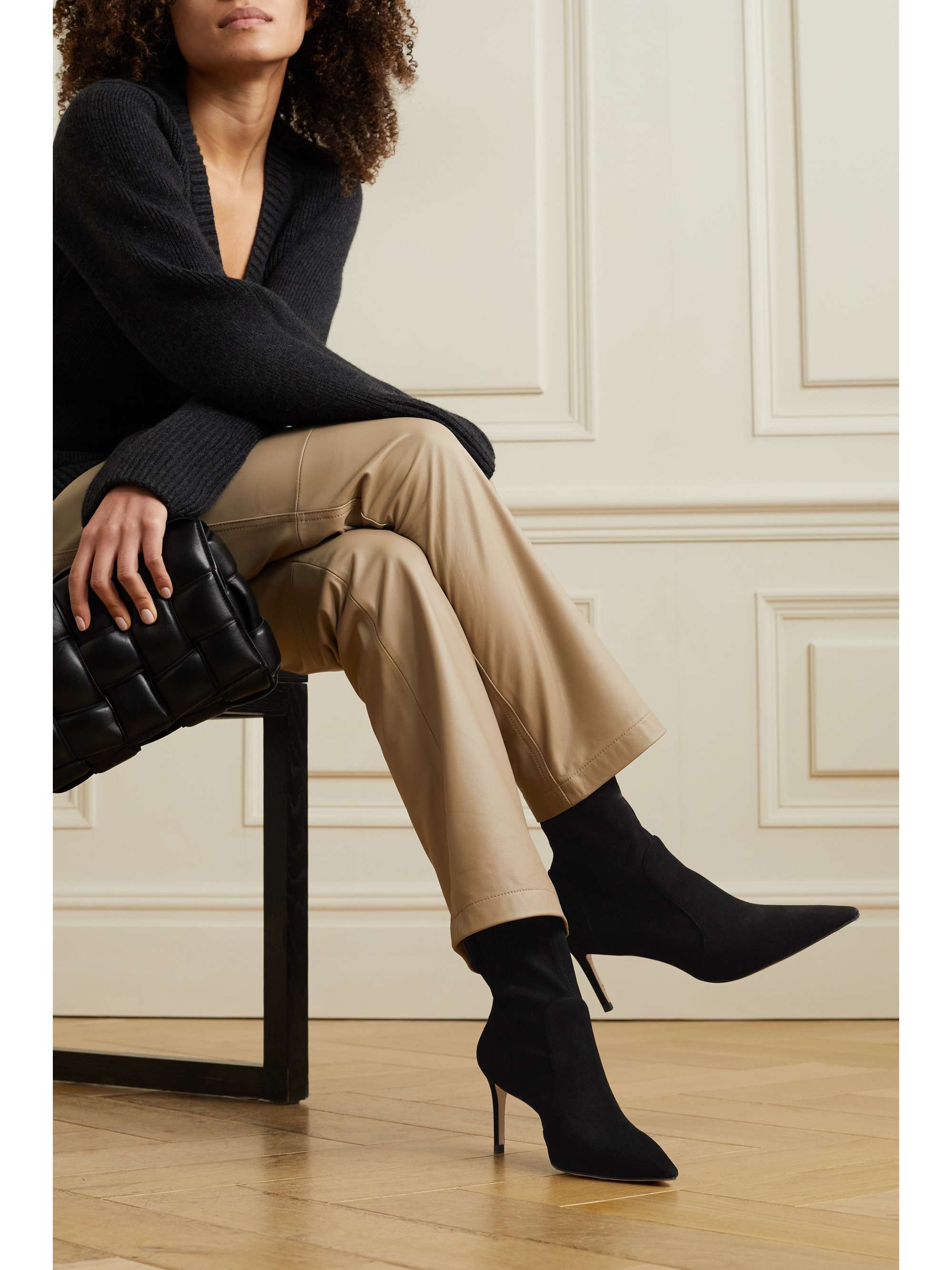 STUART WEITZMAN Stuart stretch-suede ankle boots | NET-A-PORTER