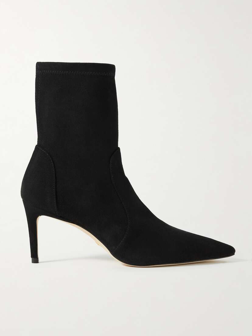 Stuart Weitzman Stuart Stretch-suede Ankle Boots