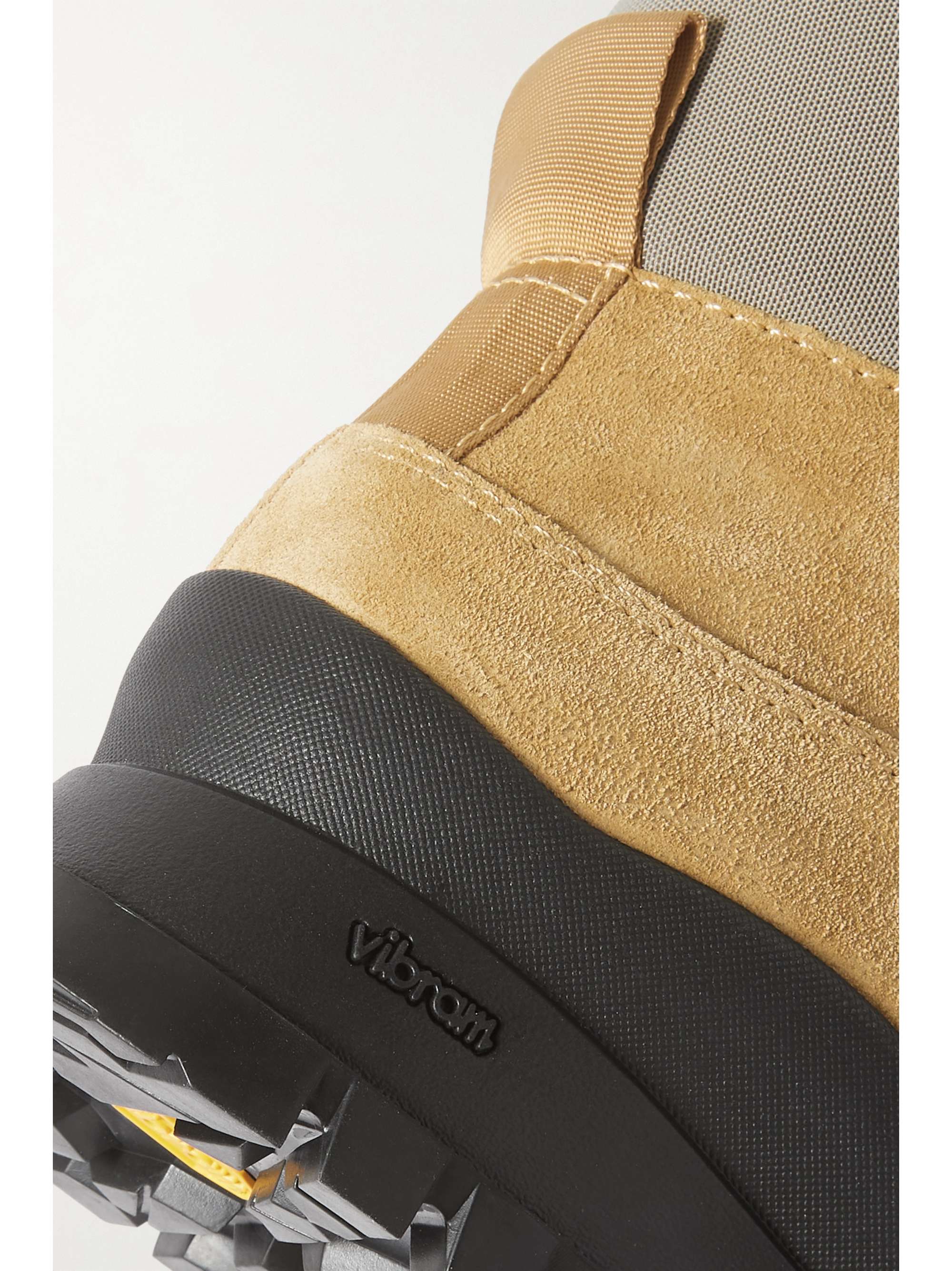 LOEFFLER RANDALL Owen mesh-trimmed suede platform ankle boots