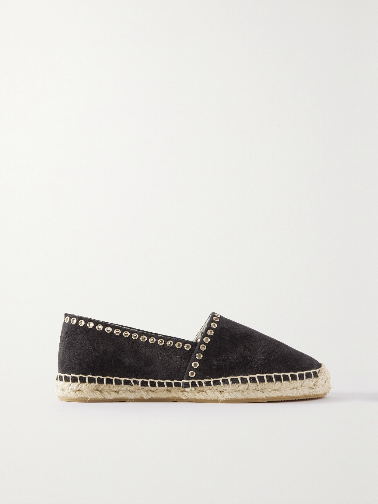 Isabel Marant Canae Eyelet-embellished Suede Espadrilles