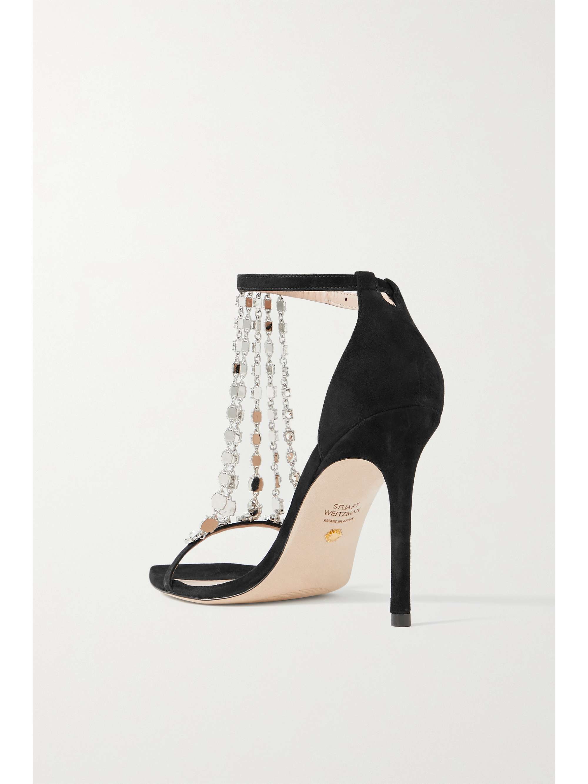 STUART WEITZMAN Stardust embellished suede sandals