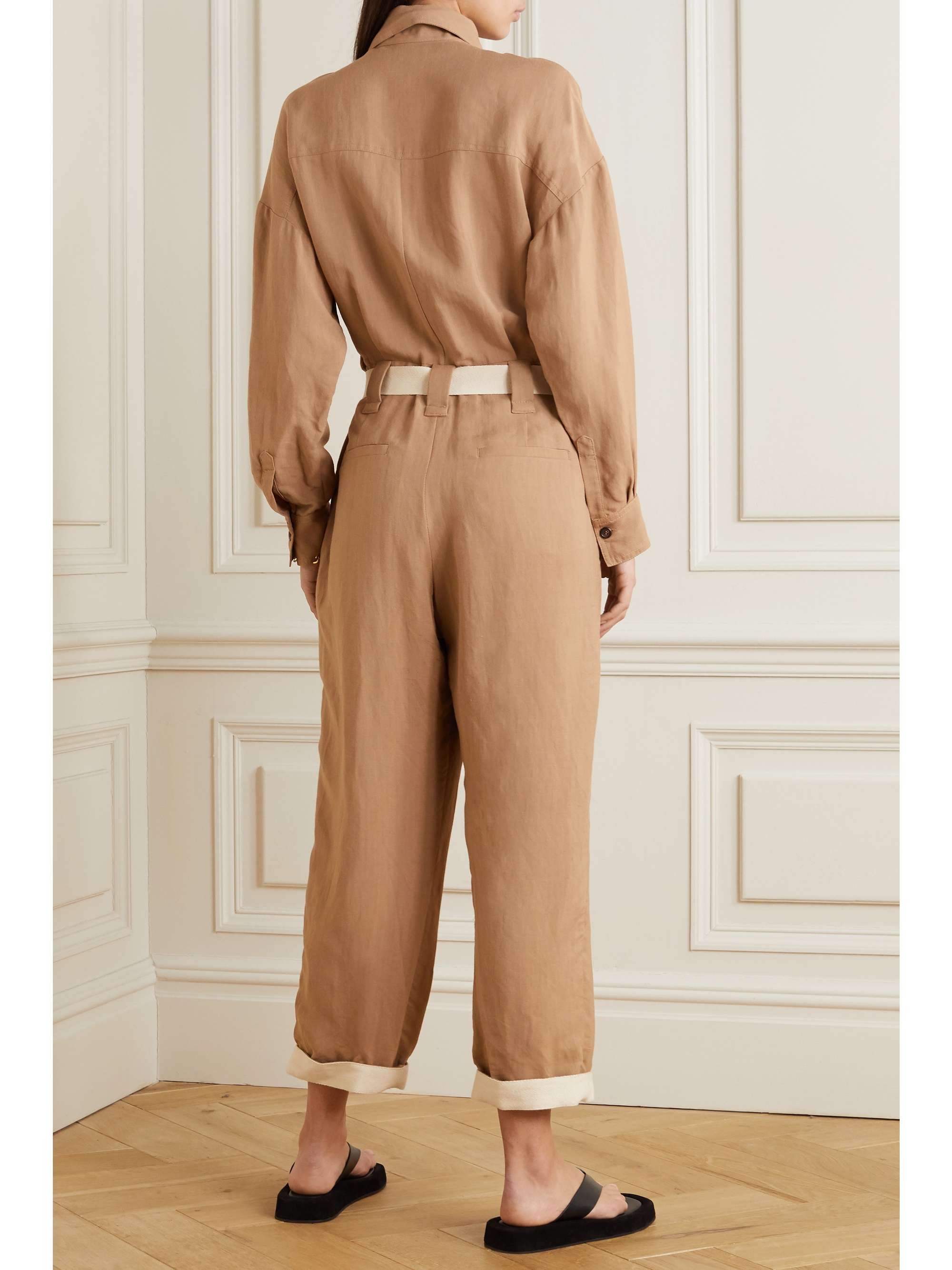 BRUNELLO CUCINELLI + Space for Giants belted twill jumpsuit
