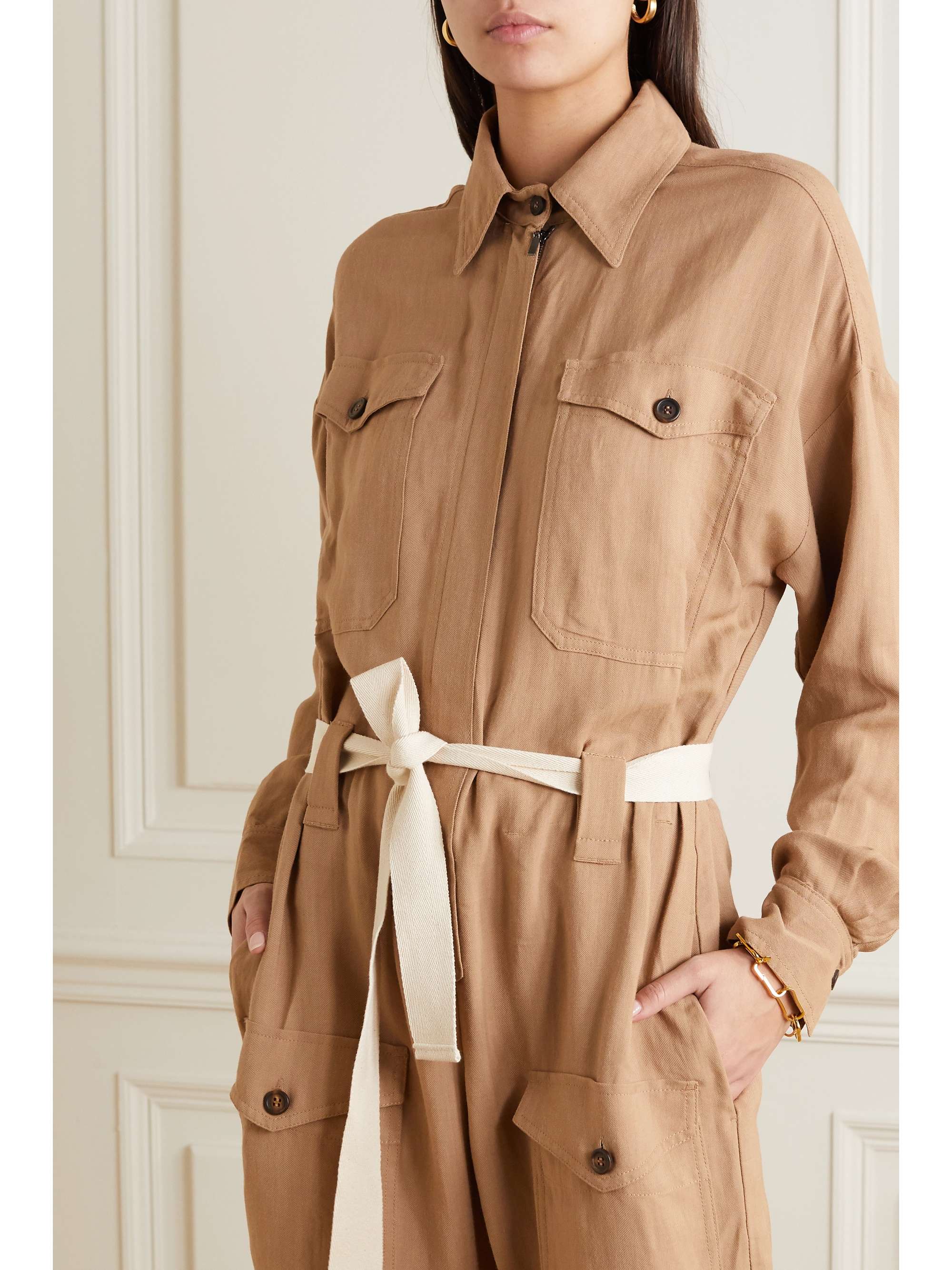 BRUNELLO CUCINELLI + Space for Giants belted twill jumpsuit