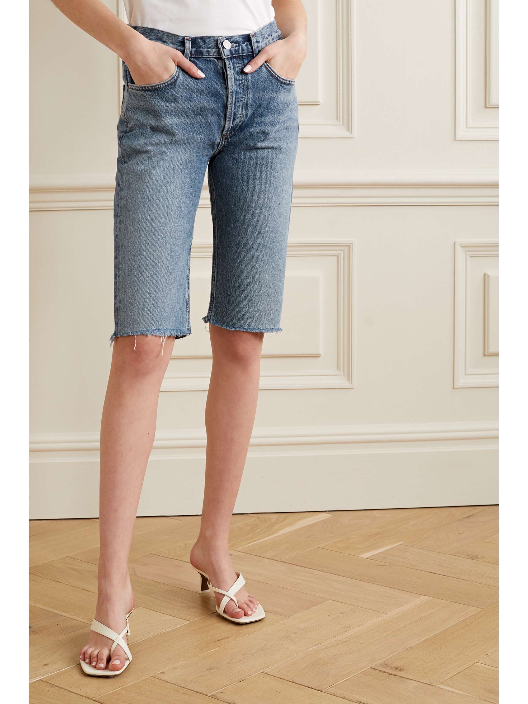 AGOLDE Carrie denim shorts