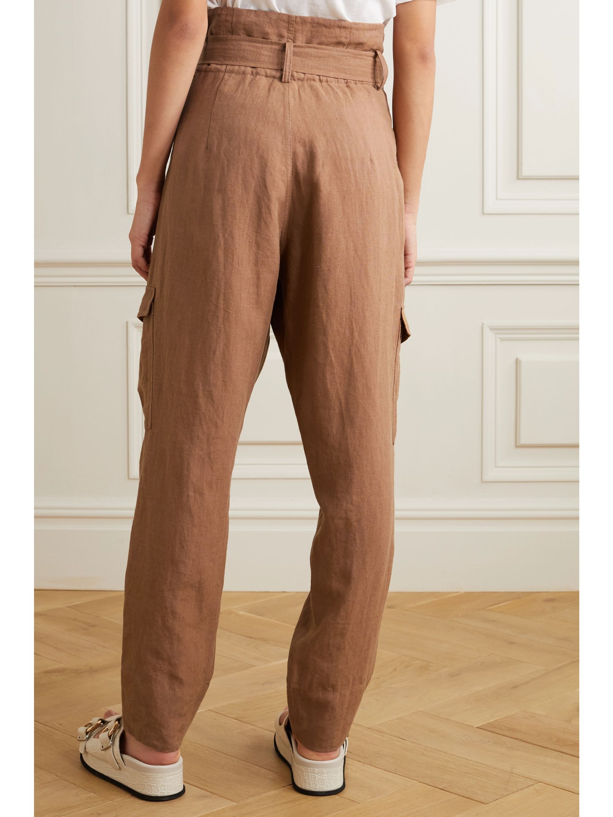 Linen brown pants Clearance