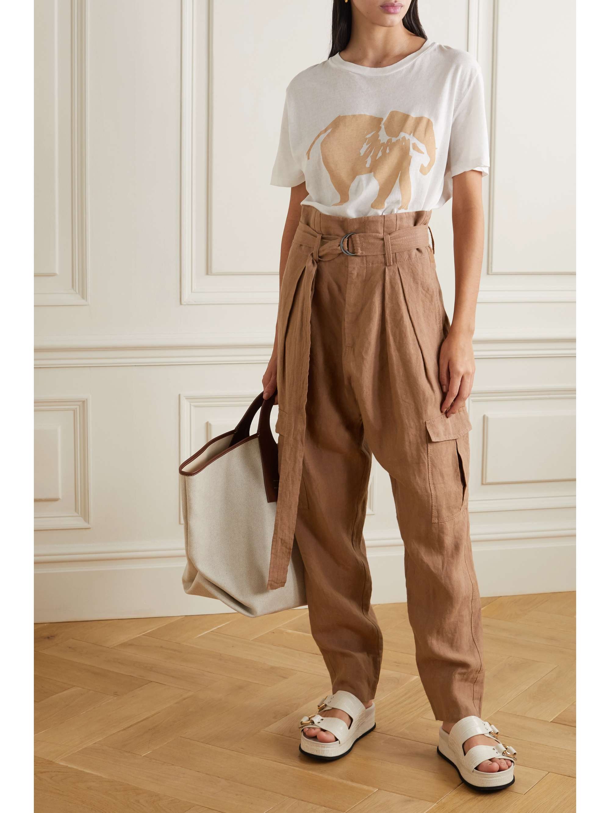 bassike linen shorts