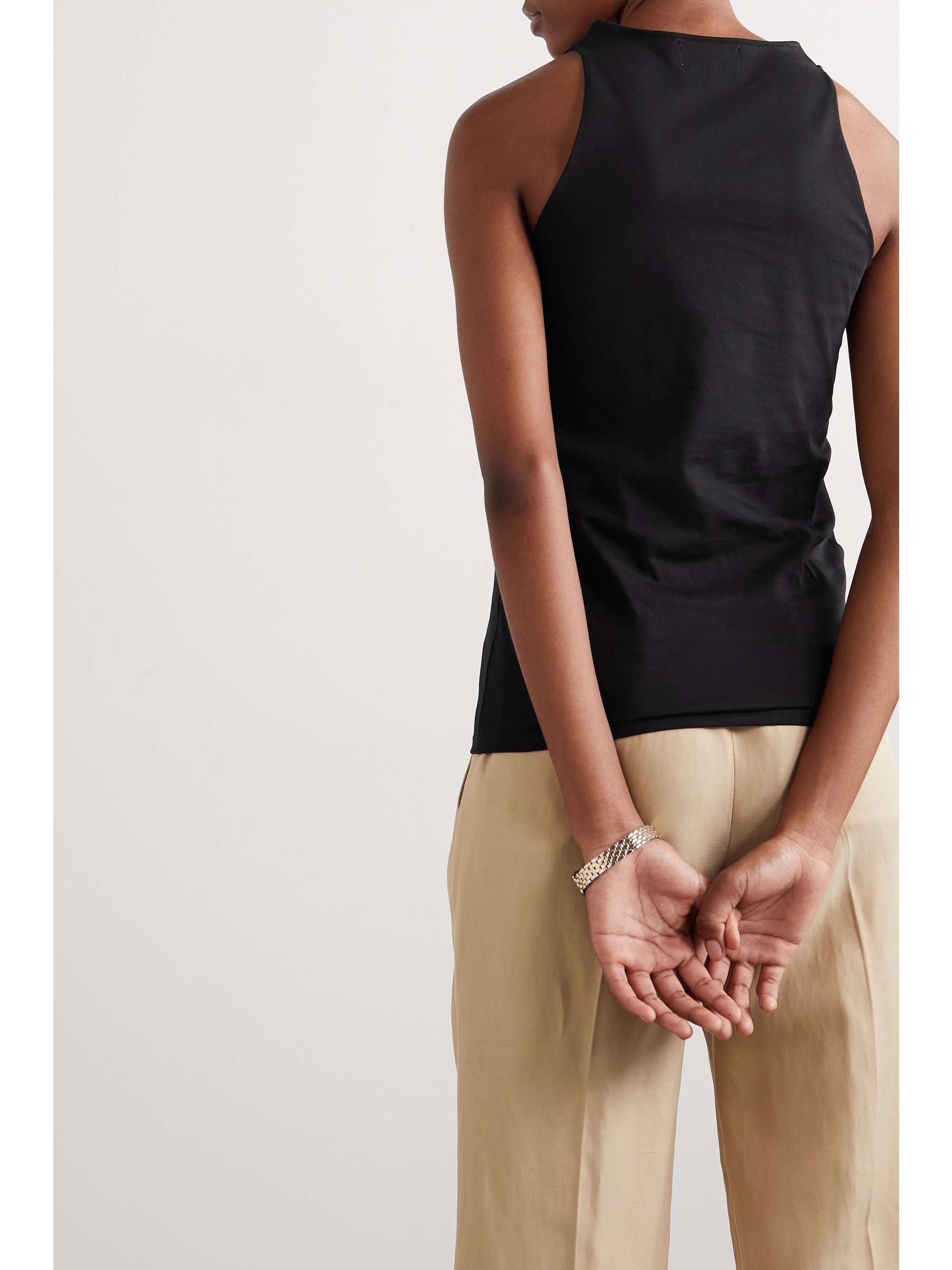 LOULOU DE SAISON Mahina Supima cotton-jersey tank