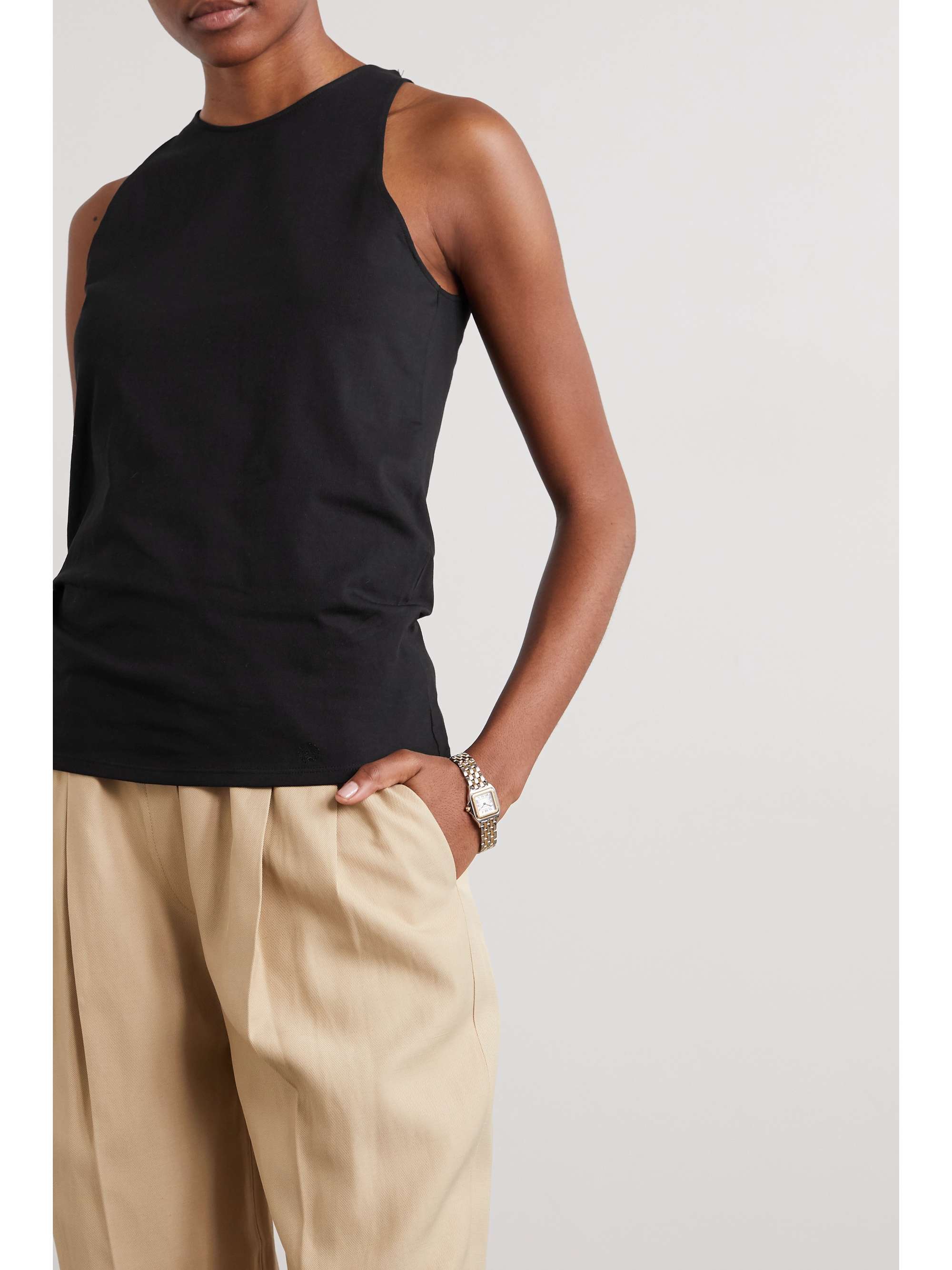 LOULOU DE SAISON Mahina Supima cotton-jersey tank
