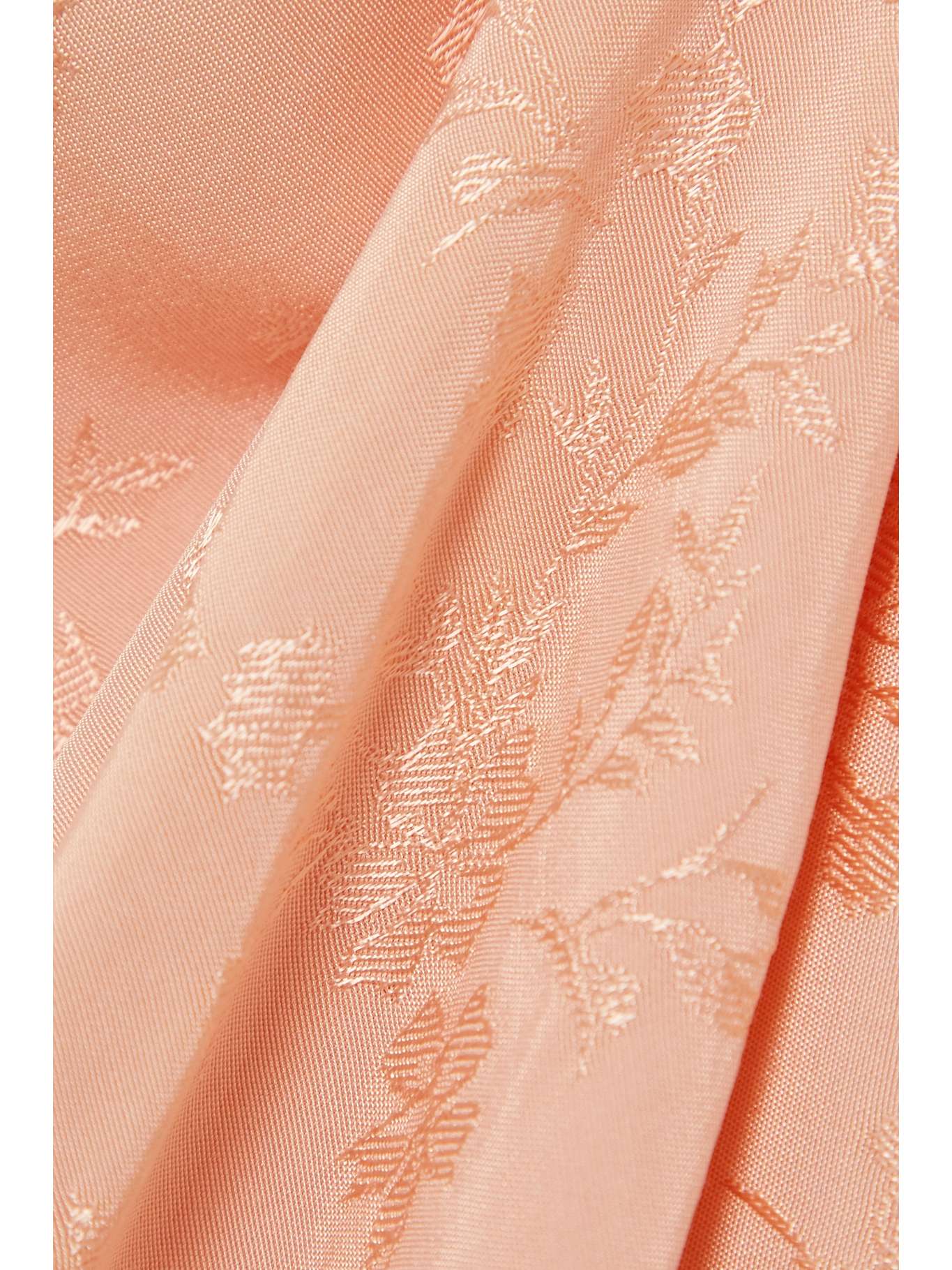 THE LINE BY K Moon Twist front Cutout Floral jacquard Midi Dress NET 