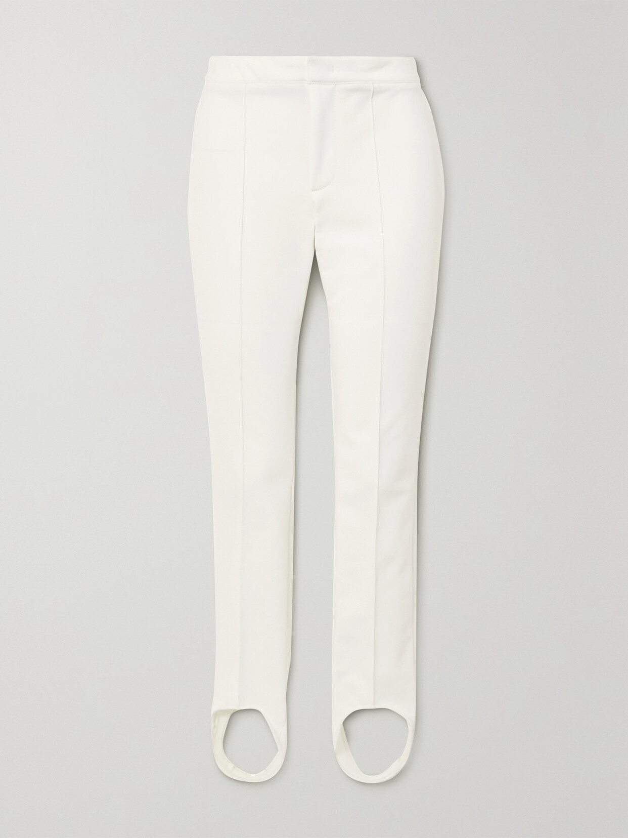 Shop Moncler Sportivo Stirrup Ski Pants In White