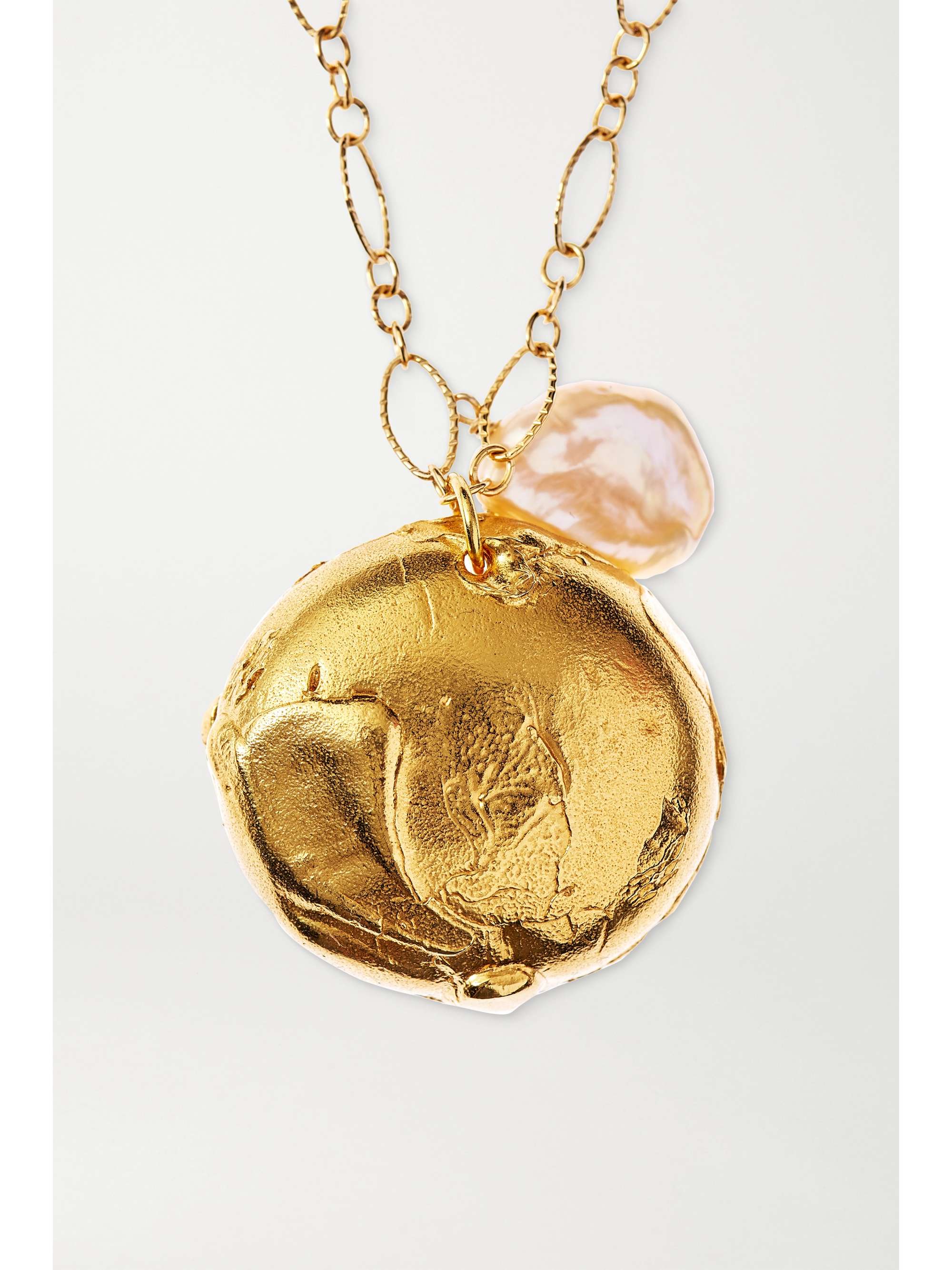 ALIGHIERI Jaja and The Pearl gold-plated pearl necklace