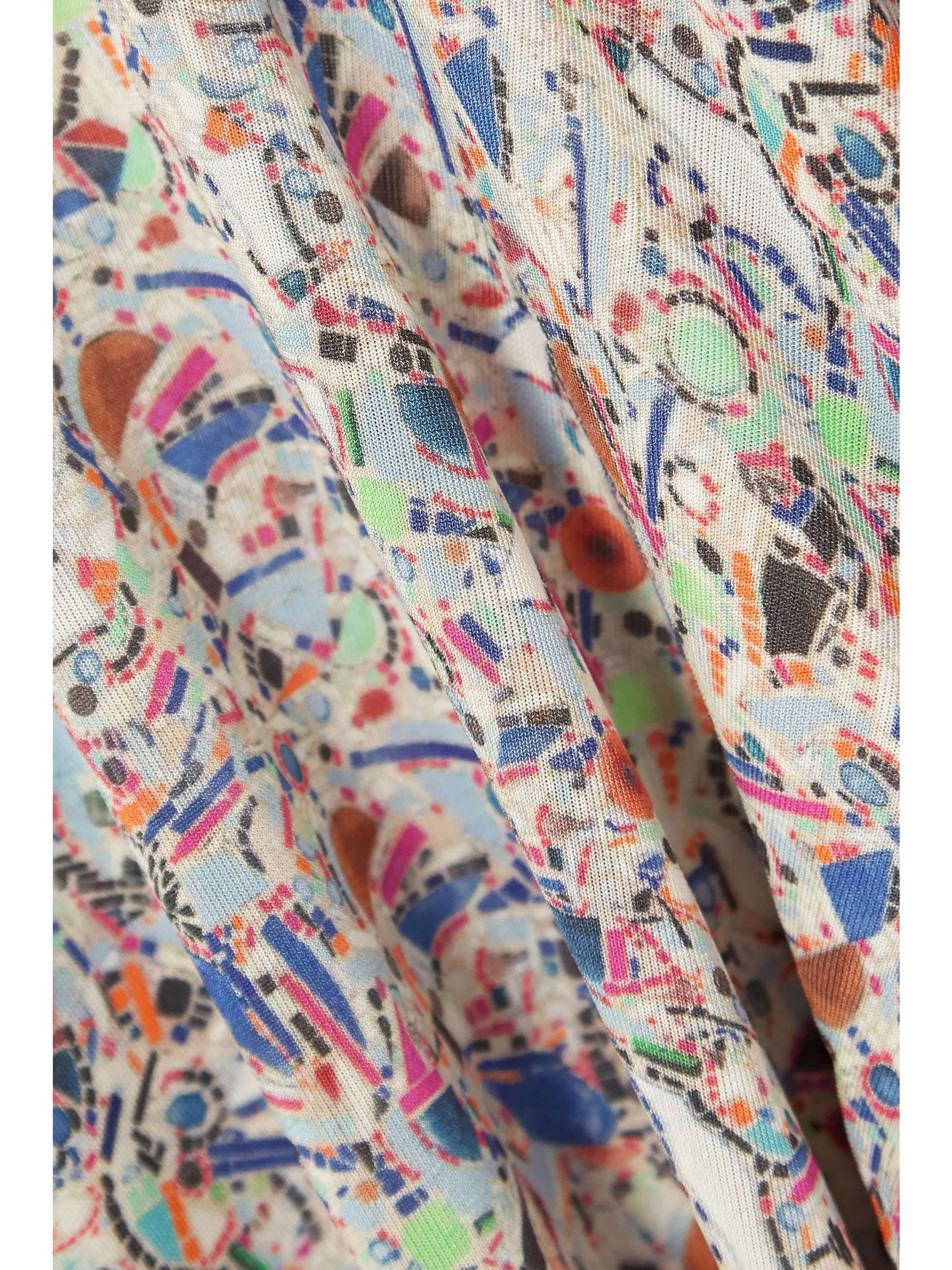 ISABEL MARANT Goyela printed stretch-jersey turtleneck top