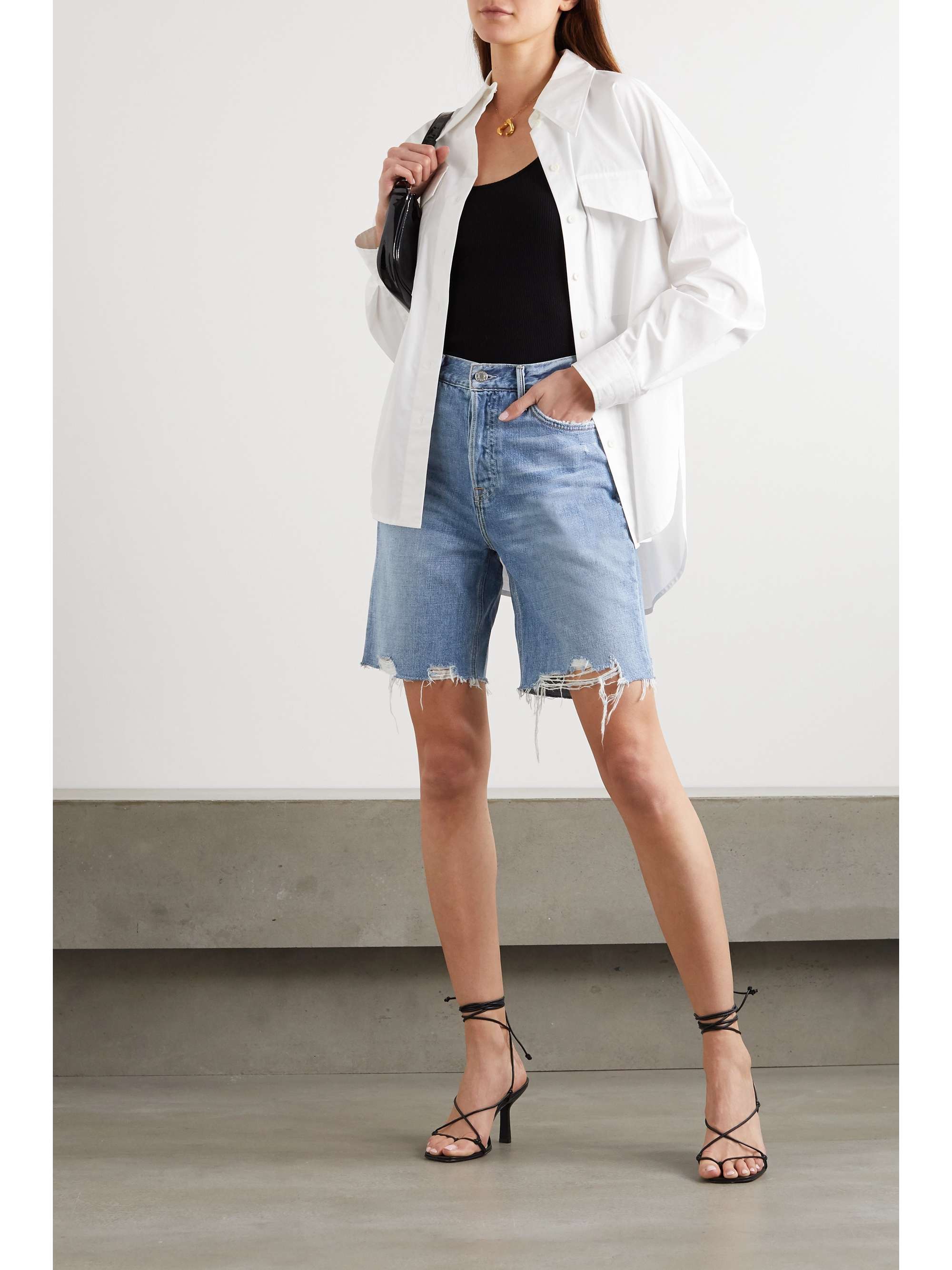 Mid denim Marjan distressed denim 