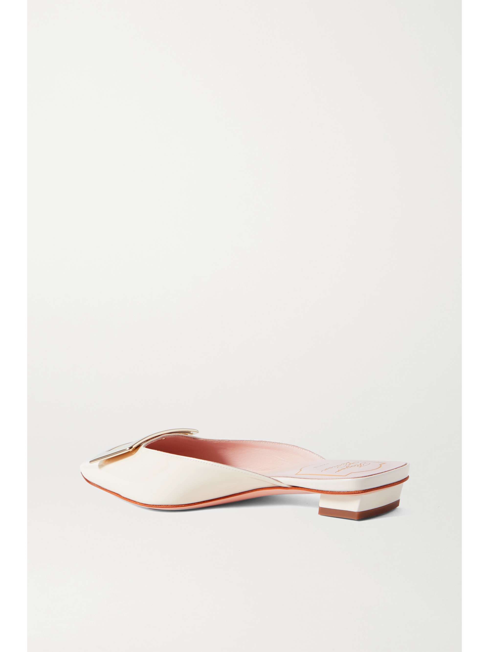 ROGER VIVIER Belle Vivier patent-leather mules