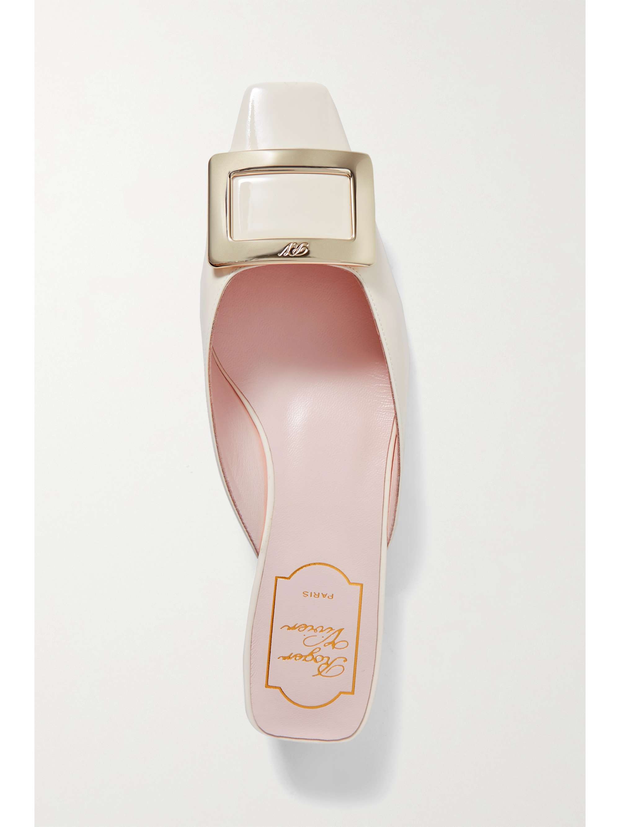 ROGER VIVIER Belle Vivier patent-leather mules