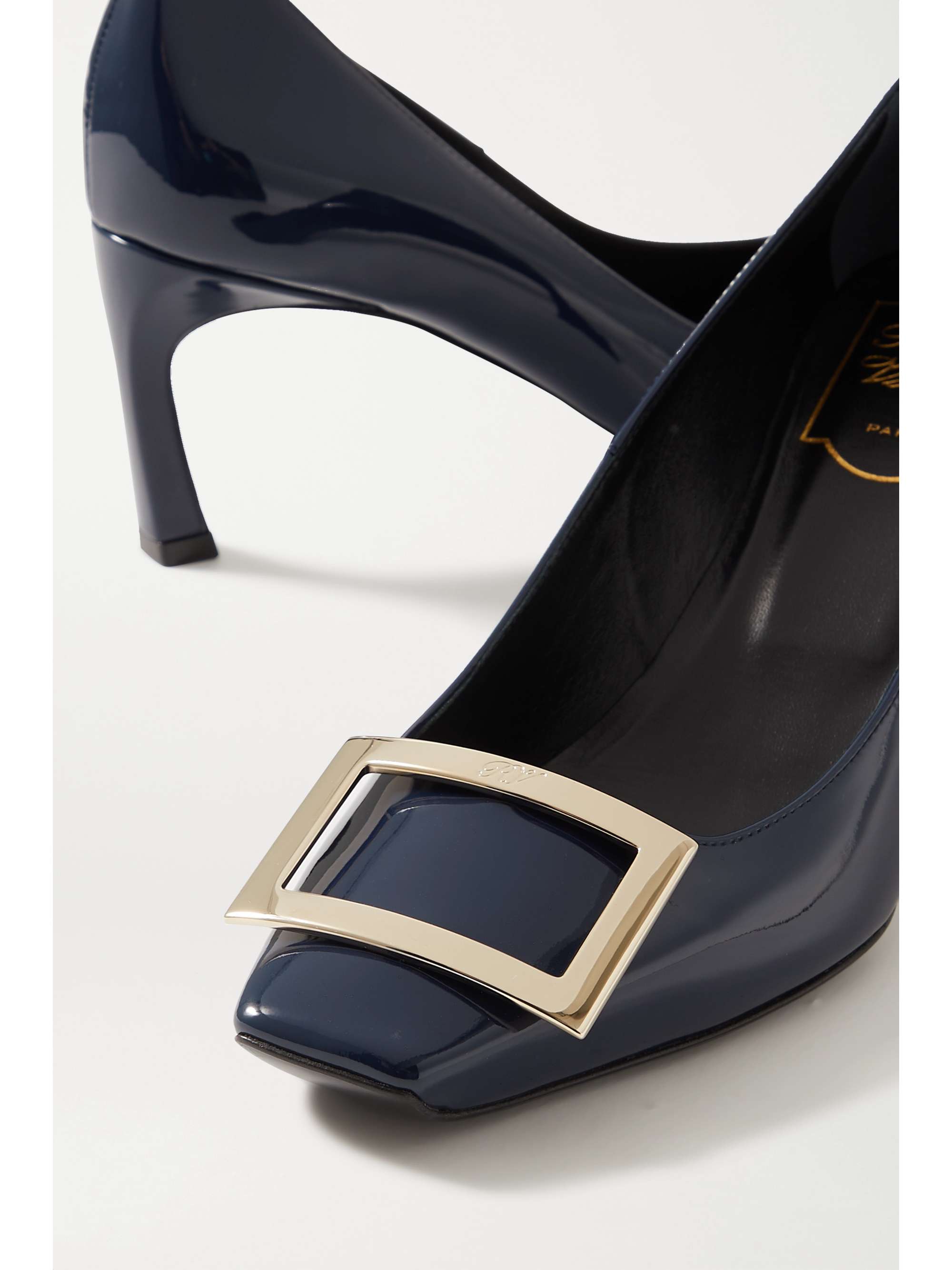 ROGER VIVIER Belle Vivier Trompette patent-leather pumps