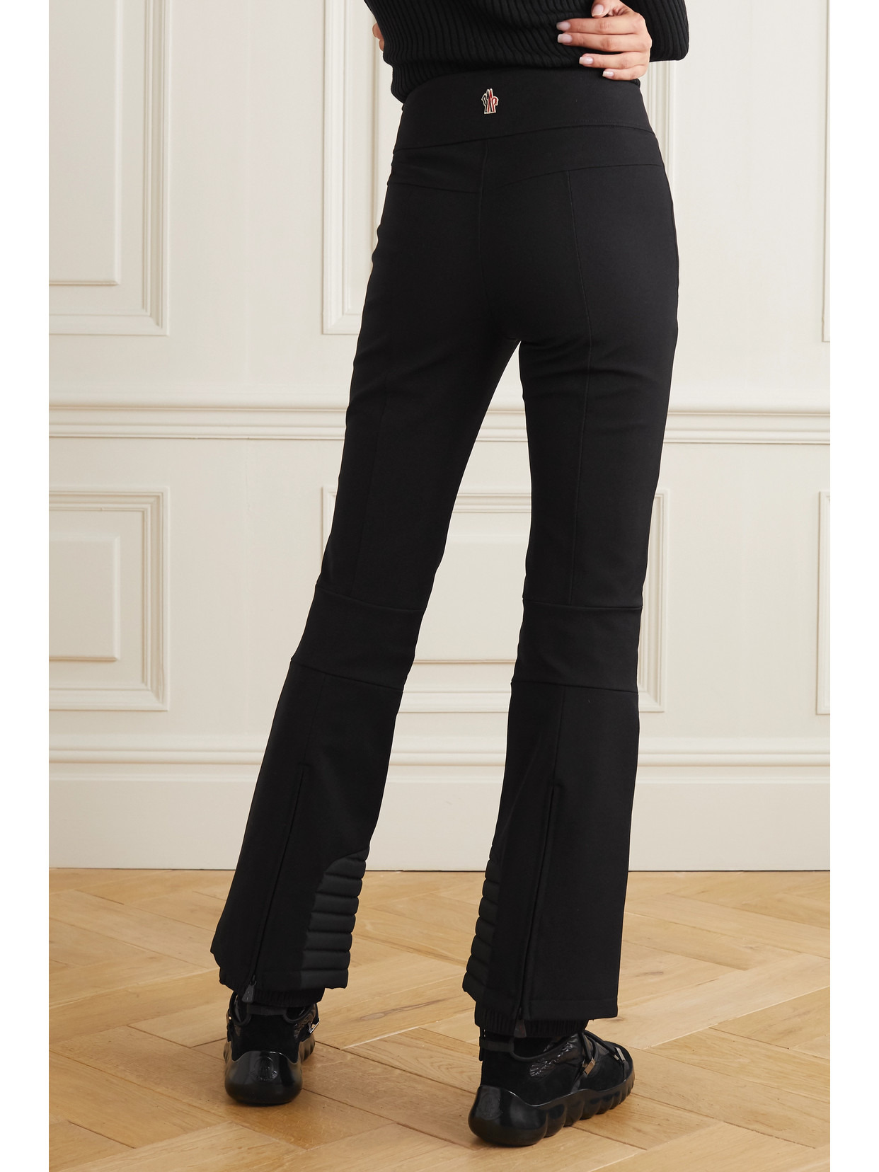 MONCLER SPORTIVO STRETCH-TWILL BOOTCUT SKI PANTS
