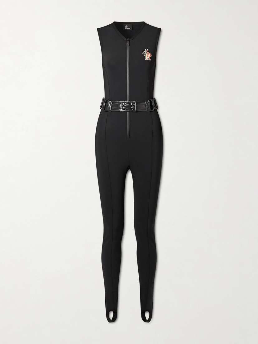 Moncler Grenoble Shell-trimmed Belted Neoprene Ski Suit