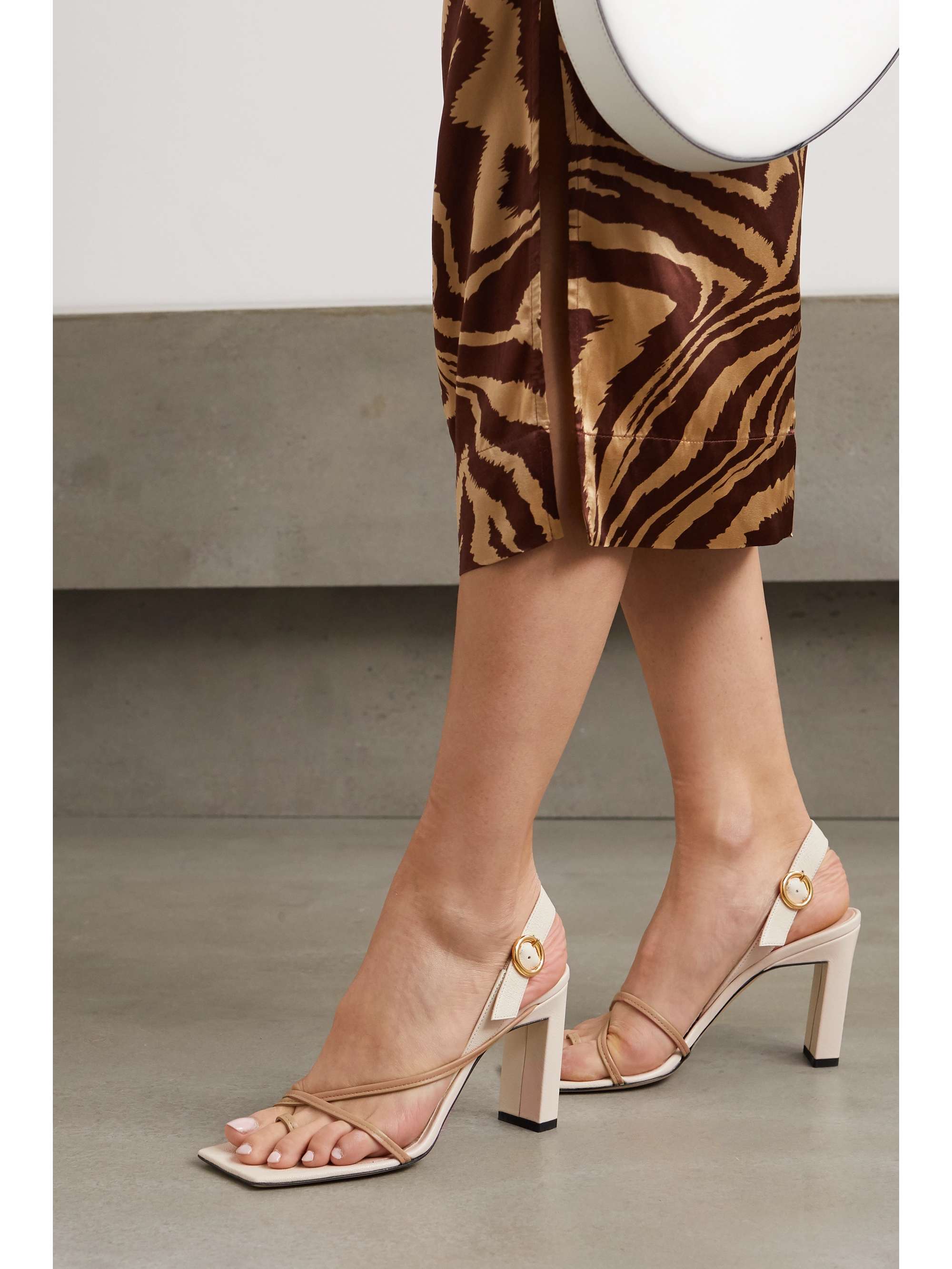 leather slingback sandals