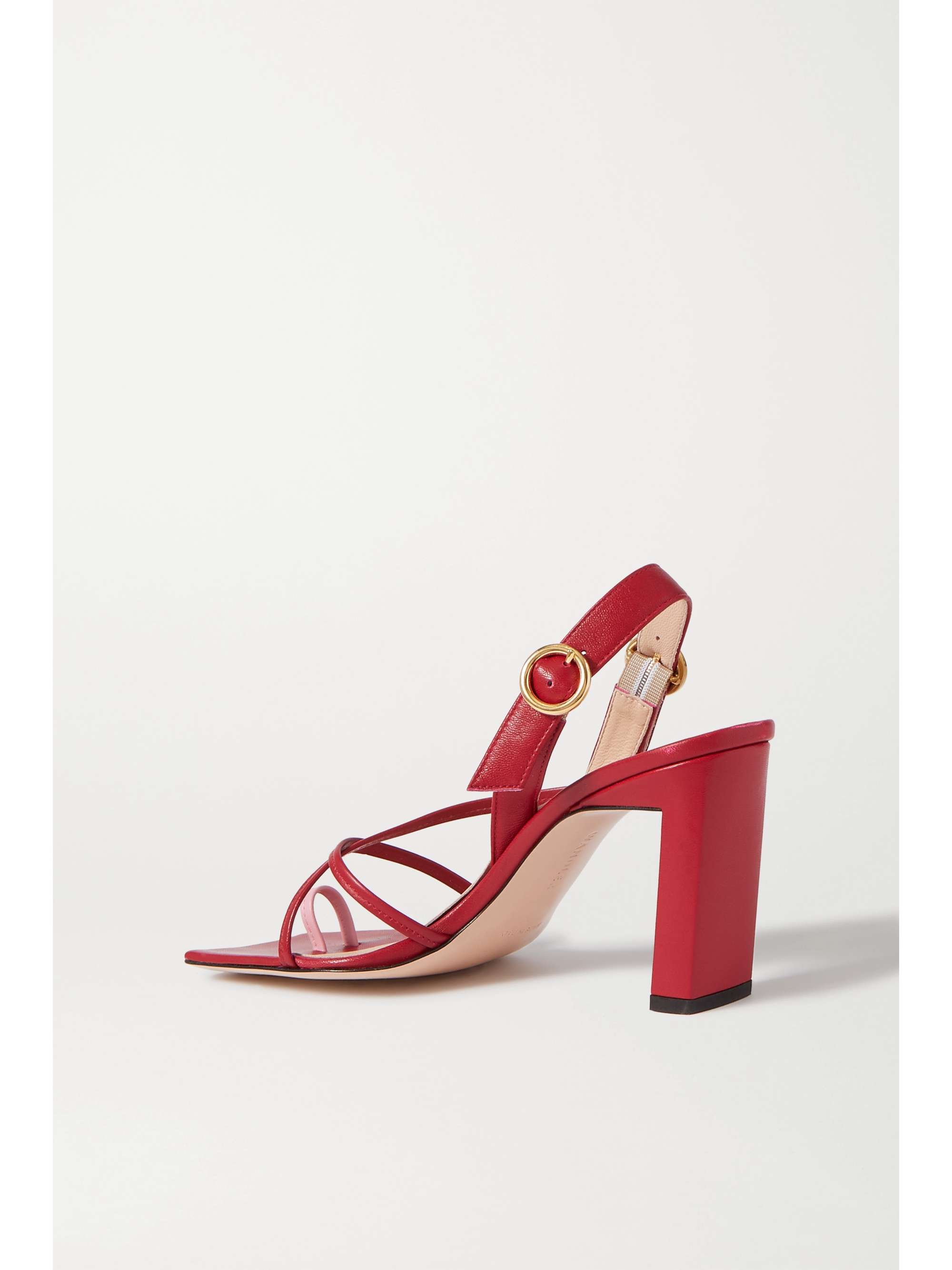 WANDLER Elza two-tone leather slingback sandals