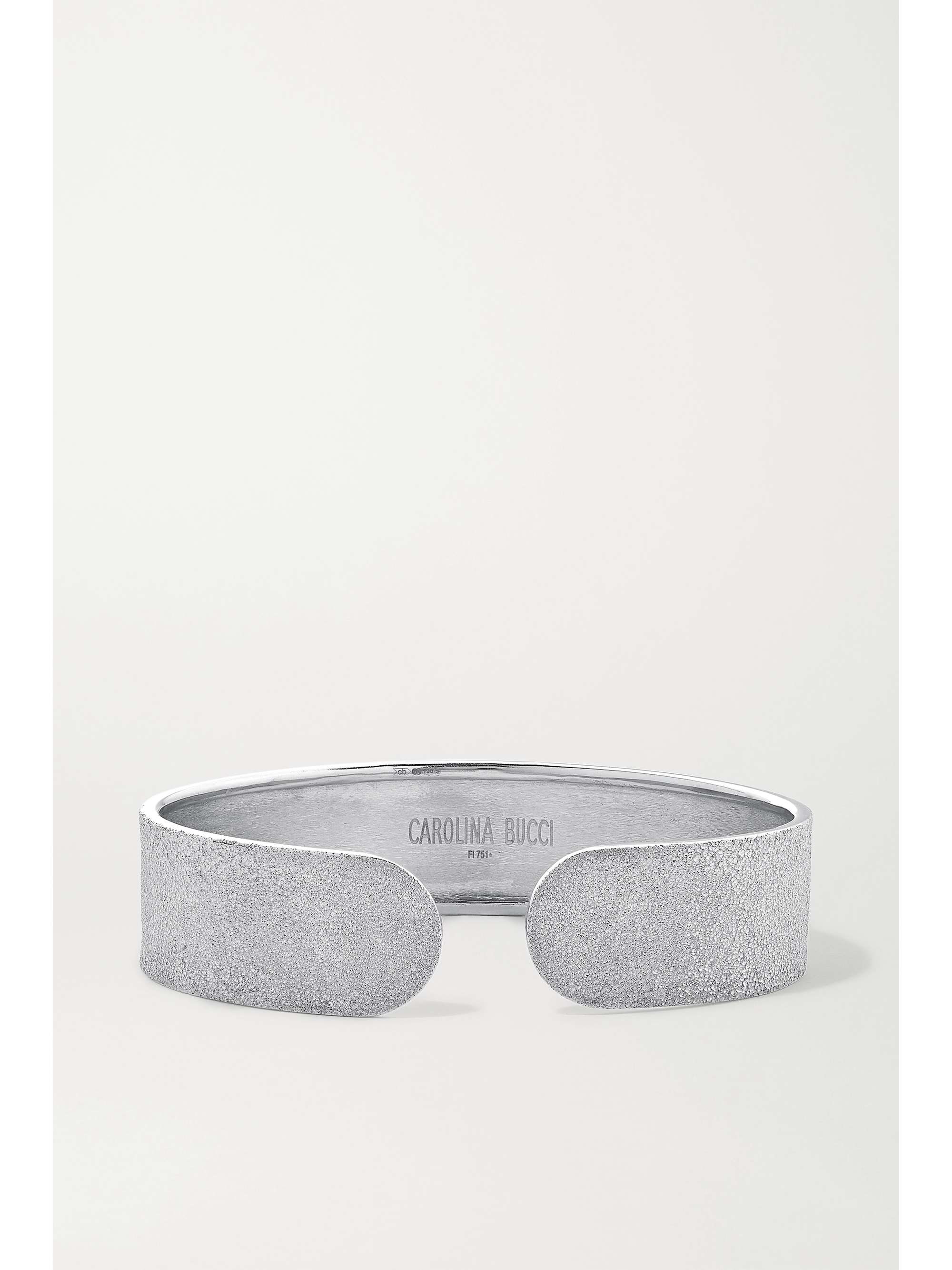 CAROLINA BUCCI Florentine 18-karat white gold cuff