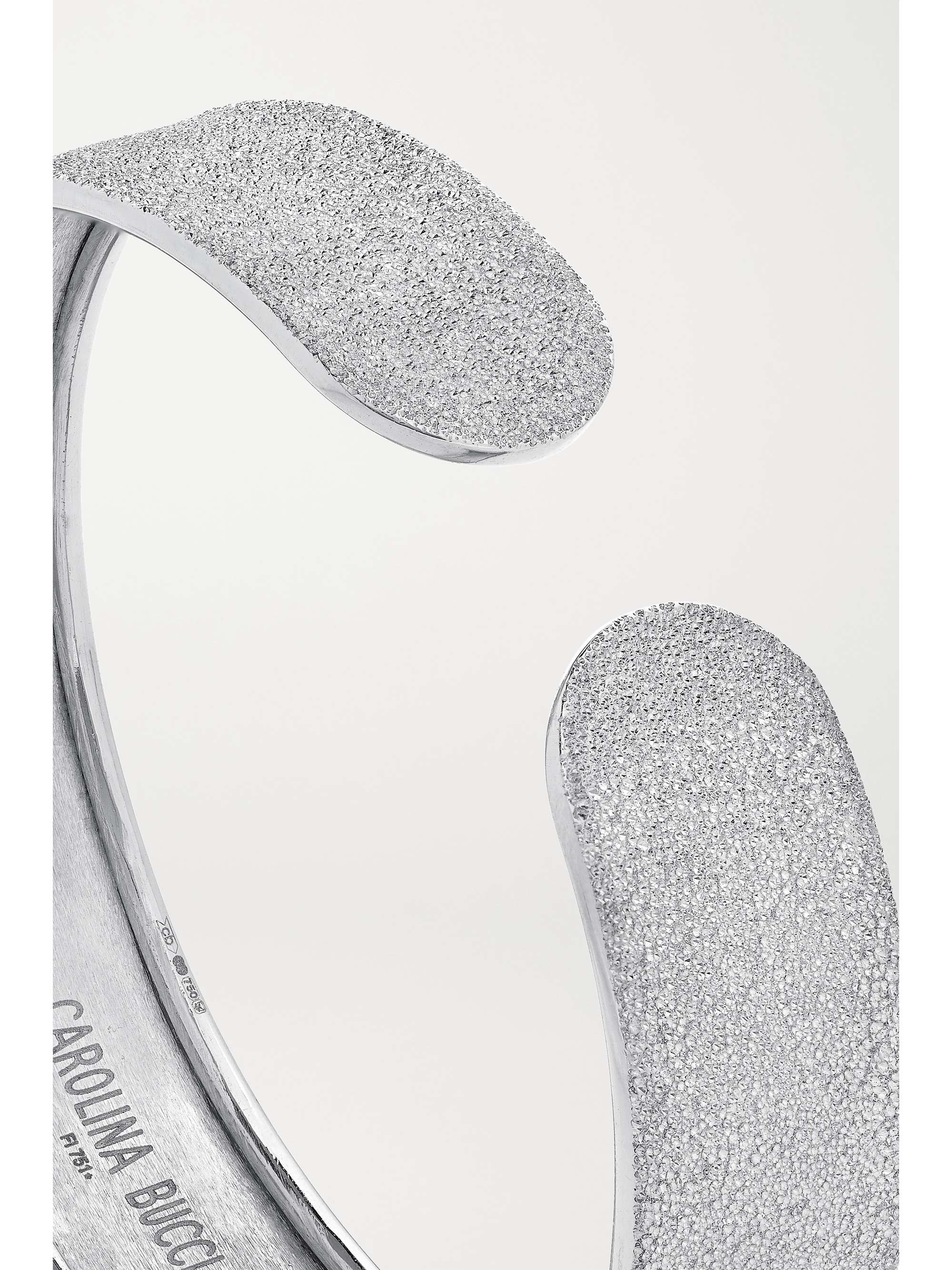 CAROLINA BUCCI Florentine 18-karat white gold cuff