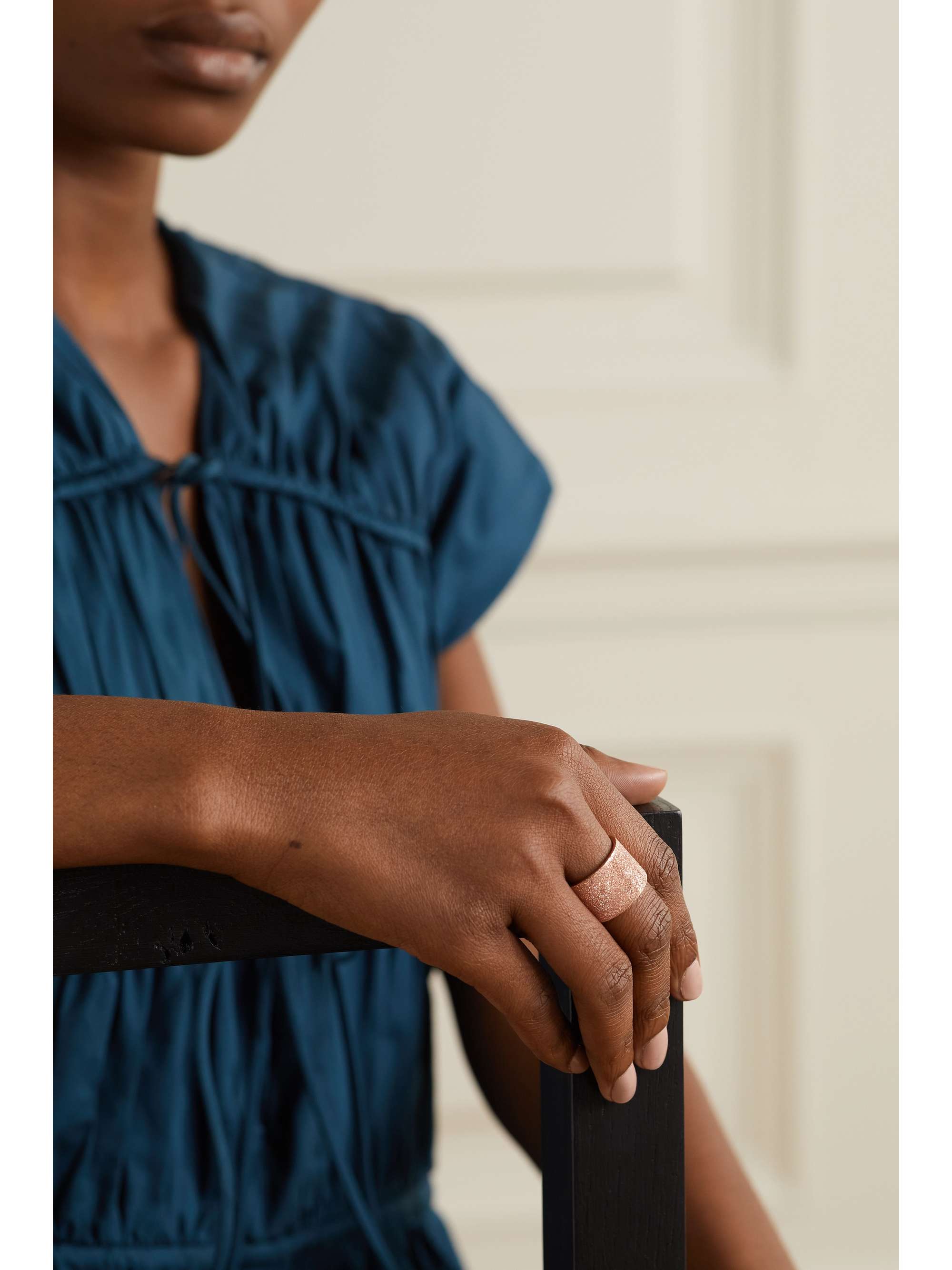 CAROLINA BUCCI Florentine 18-karat rose gold ring