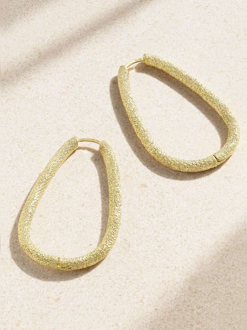 Carolina Bucci Florentine 18-karat Gold Hoop Earrings