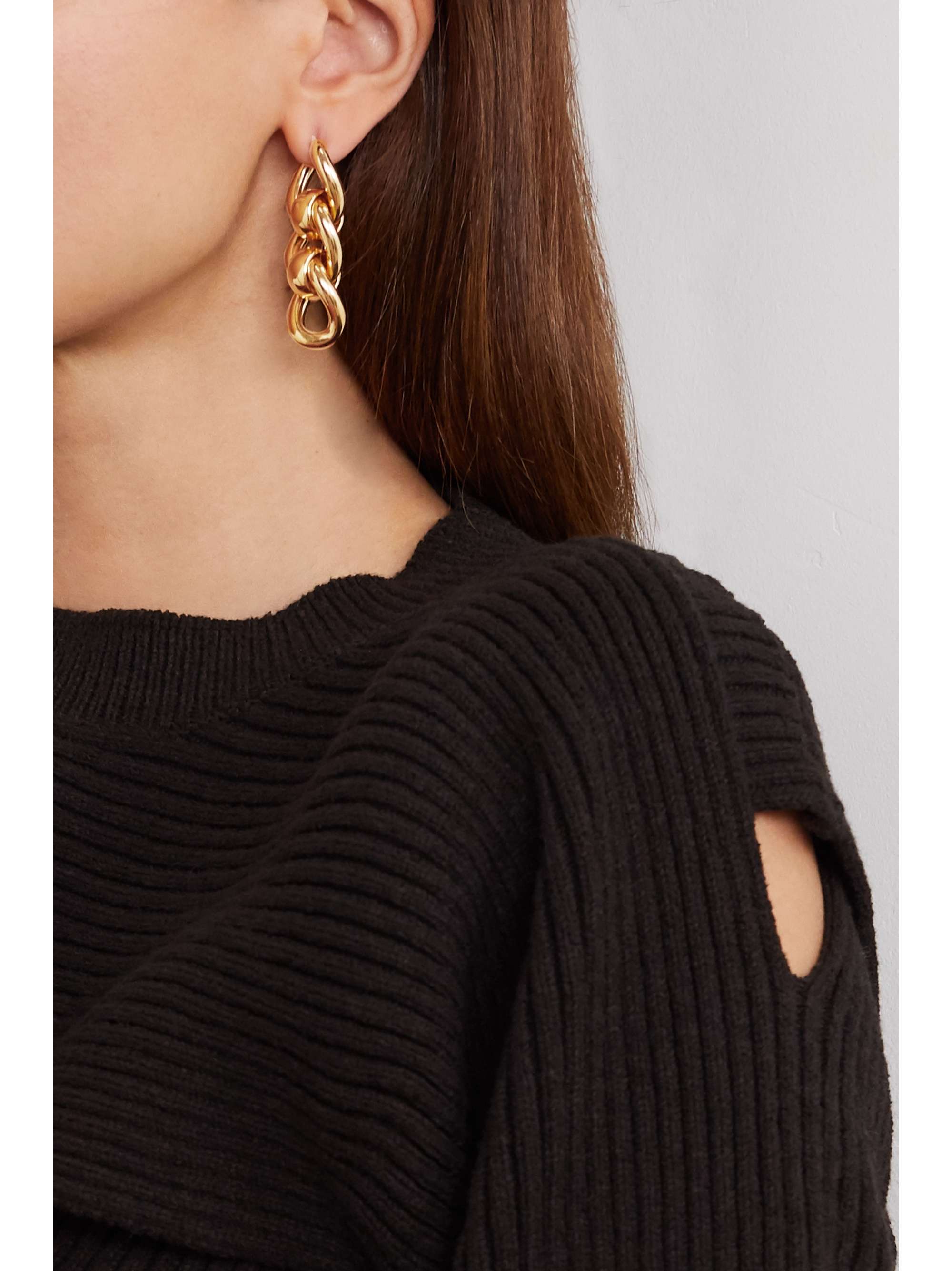 BOTTEGA VENETA Gold-tone earrings