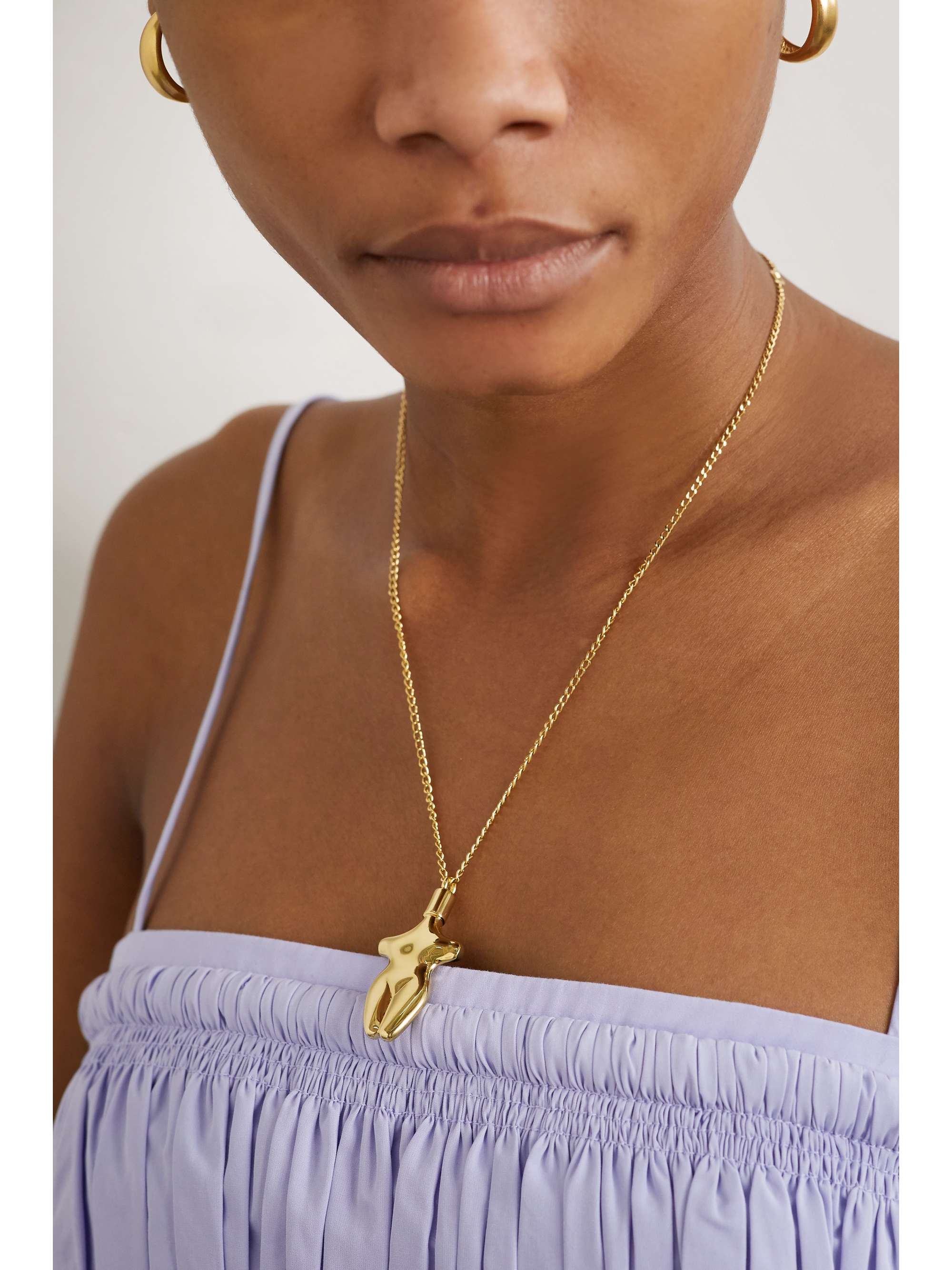 CHLOÉ Femininities gold-tone necklace