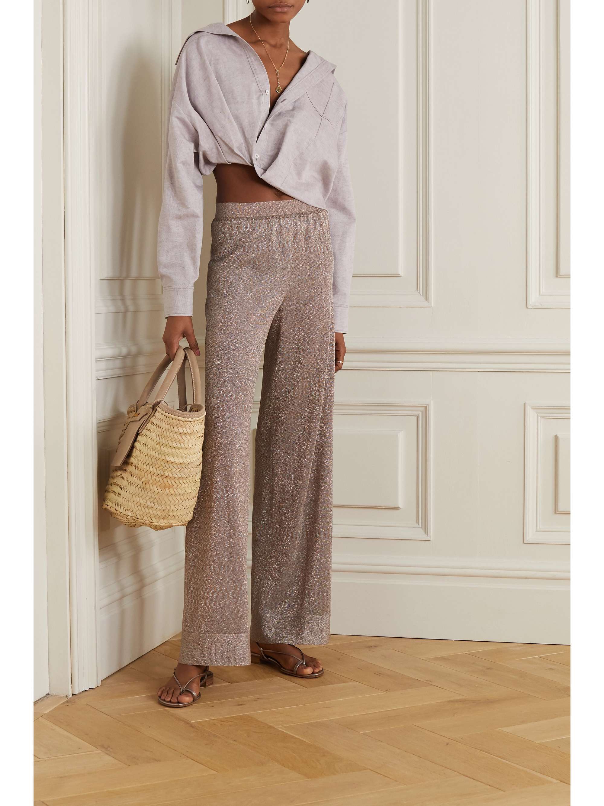 stretch palazzo pants