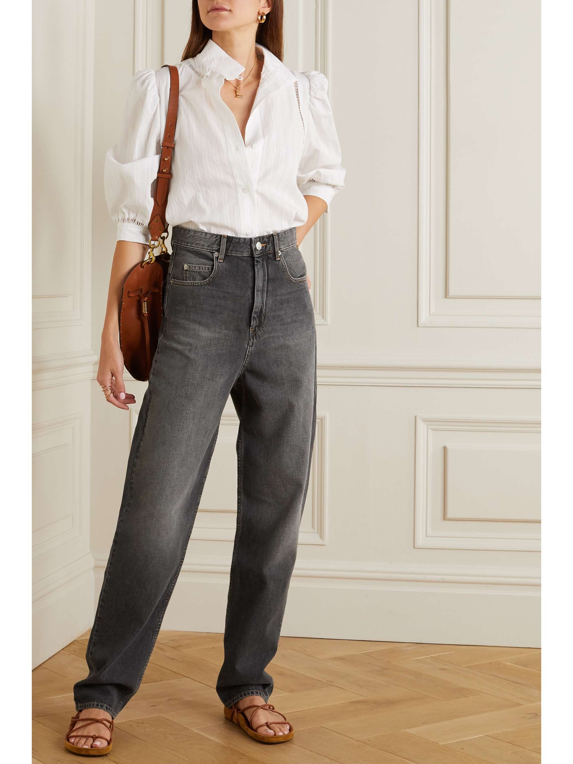 Gray Corsy high-rise jeans | ISABEL MARANT ÉTOILE | NET-A-PORTER