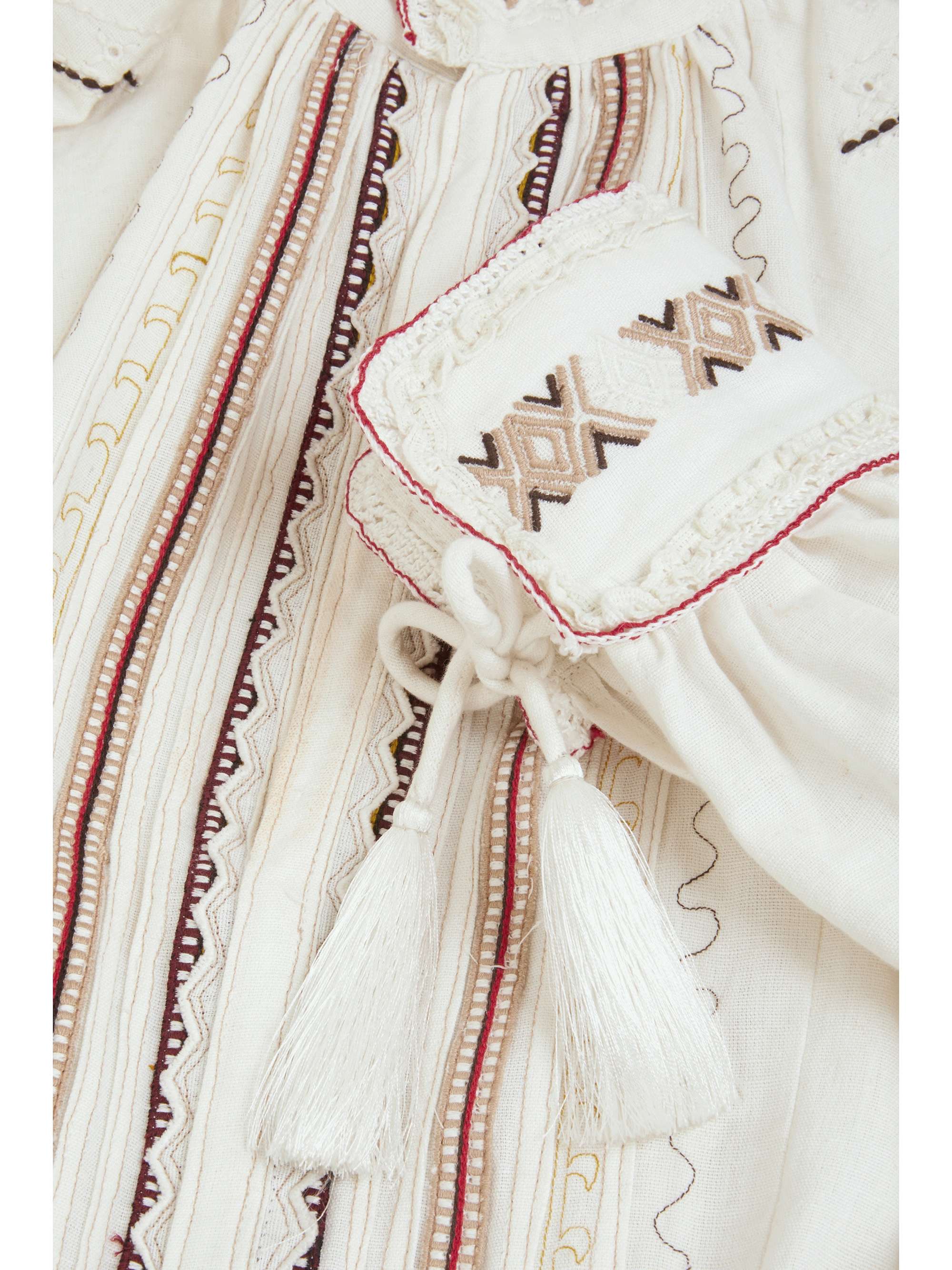 ETRO Embroidered cotton mini dress