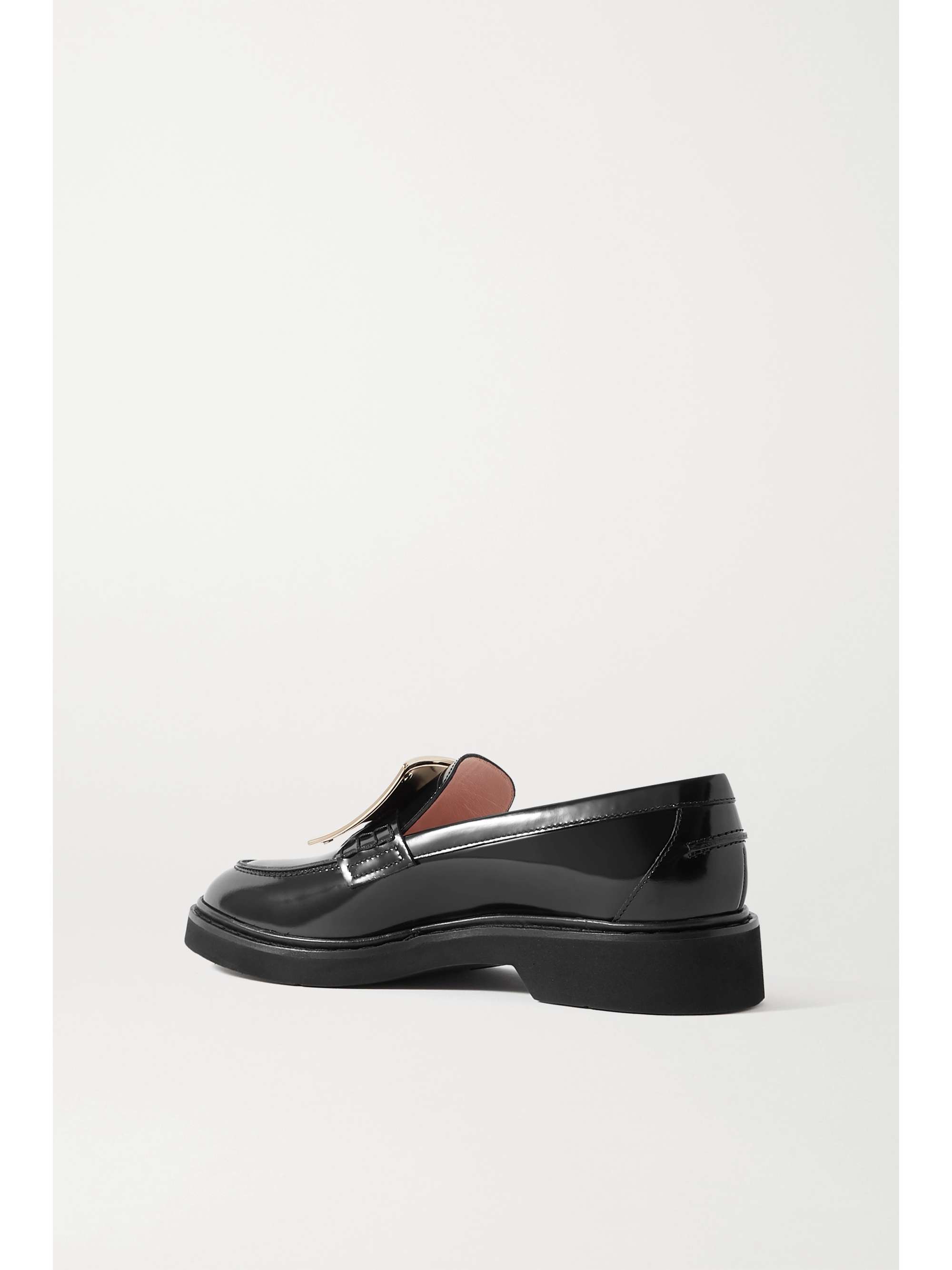 ROGER VIVIER Viv Rangers buckled patent-leather loafers
