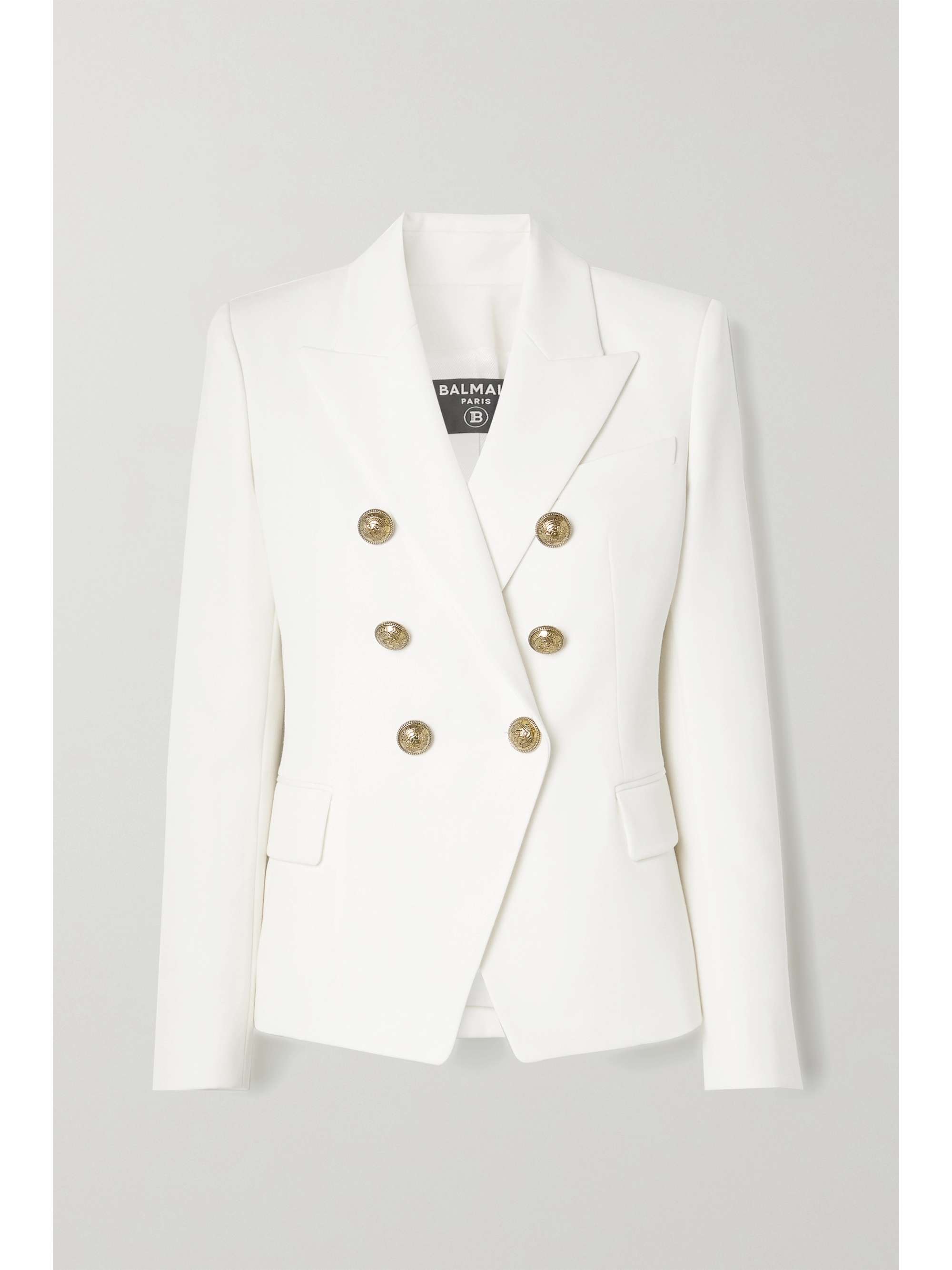 cream wool blazer
